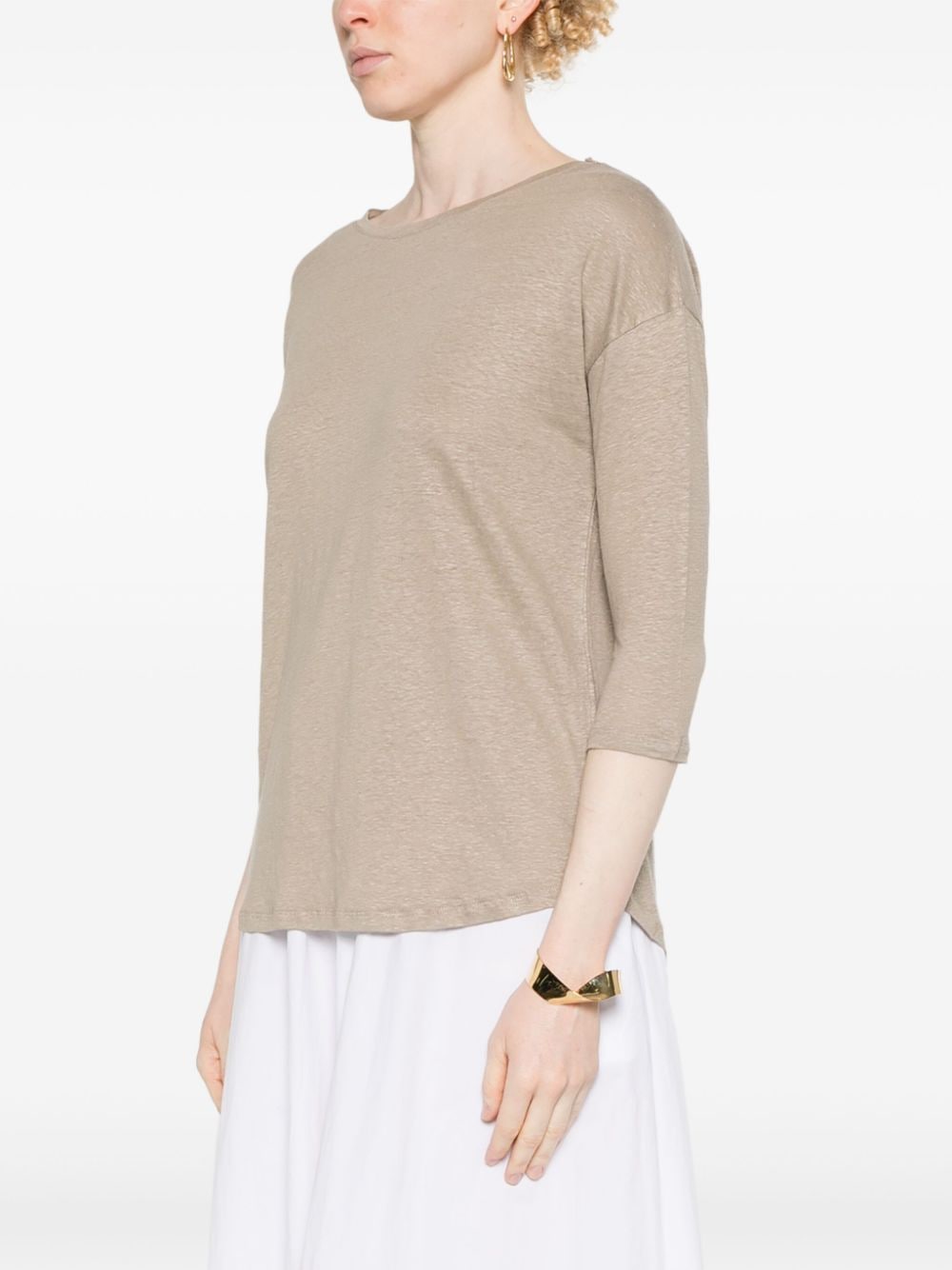 Majestic Sweaters Beige M011FTS144COLBATEAU683 (MAJESTIC FILATURES / ニット・セーター・カーディガン ) | MAJESTIC FILATURES (マジェスティック フィラチュール)(4)