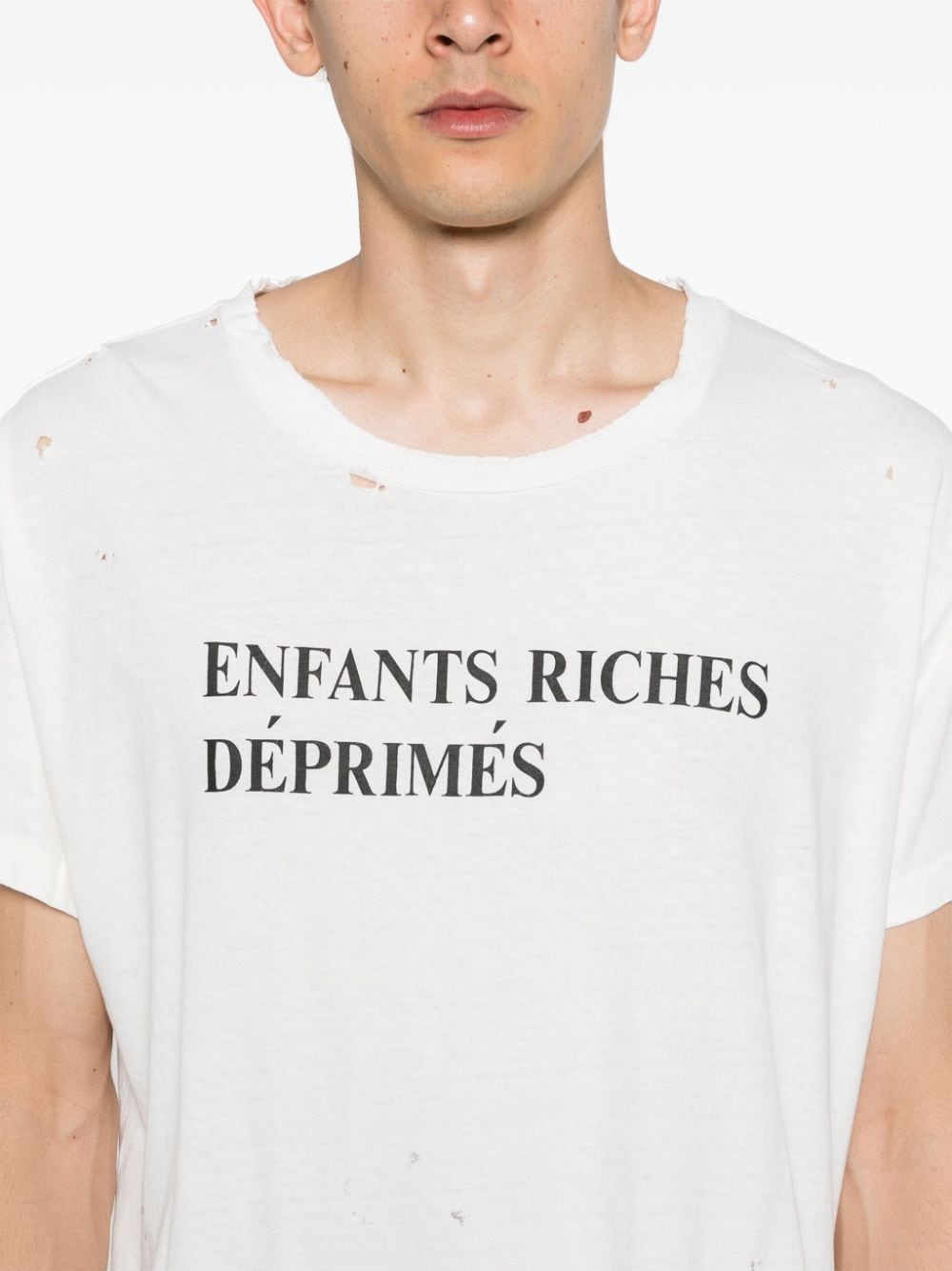 Enfants Riches Deprimes T-shirts and Polos White 010741DIRTWHITE (ENFANTS RICHES DÉPRIMÉS / Tシャツ・カットソー ) | ENFANTS RICHES DÉPRIMÉS (アンファン リッシュ デプリメ)(2)