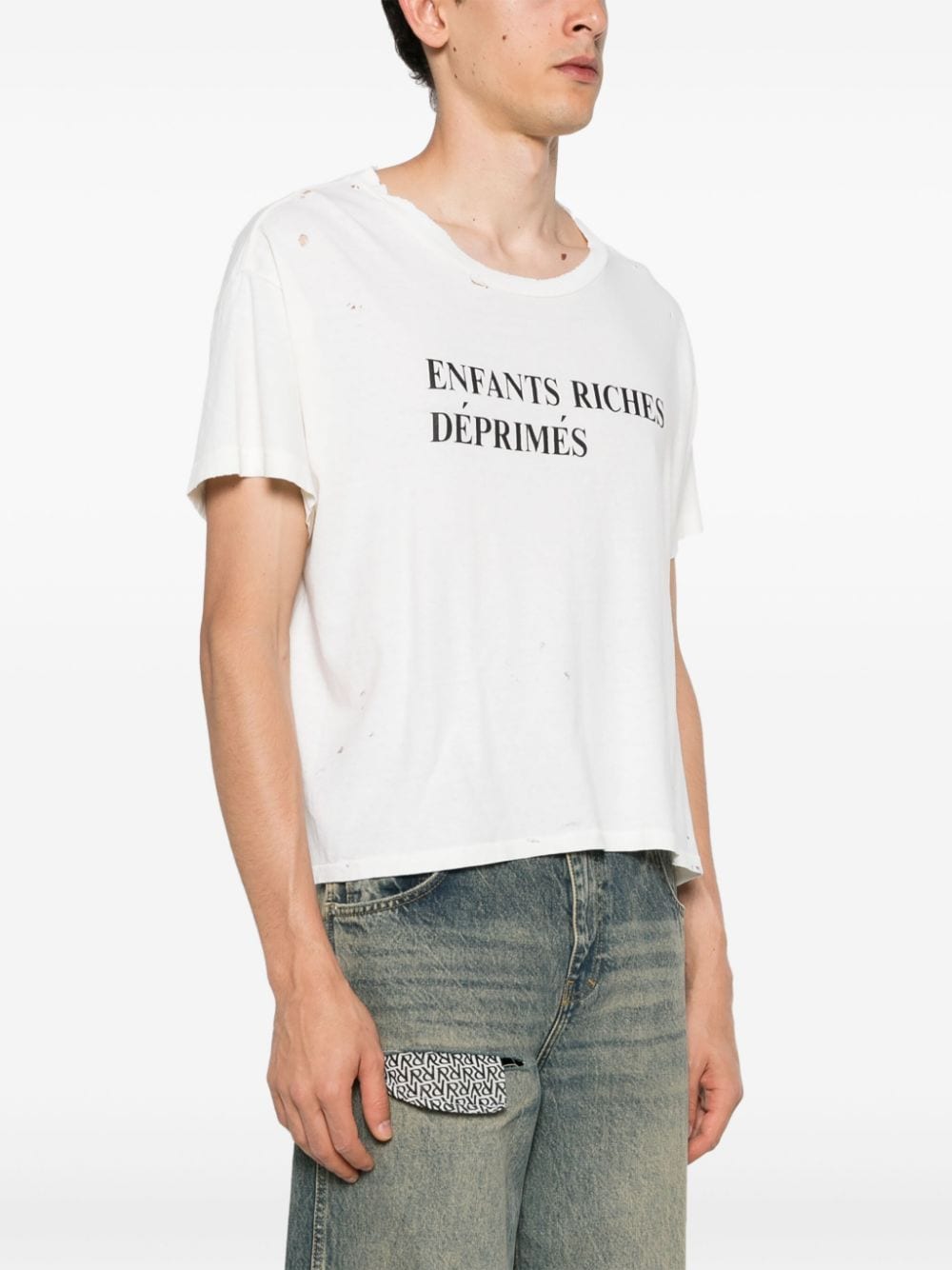 Enfants Riches Deprimes T-shirts and Polos White 010741DIRTWHITE (ENFANTS RICHES DÉPRIMÉS / Tシャツ・カットソー ) | ENFANTS RICHES DÉPRIMÉS (アンファン リッシュ デプリメ)(3)