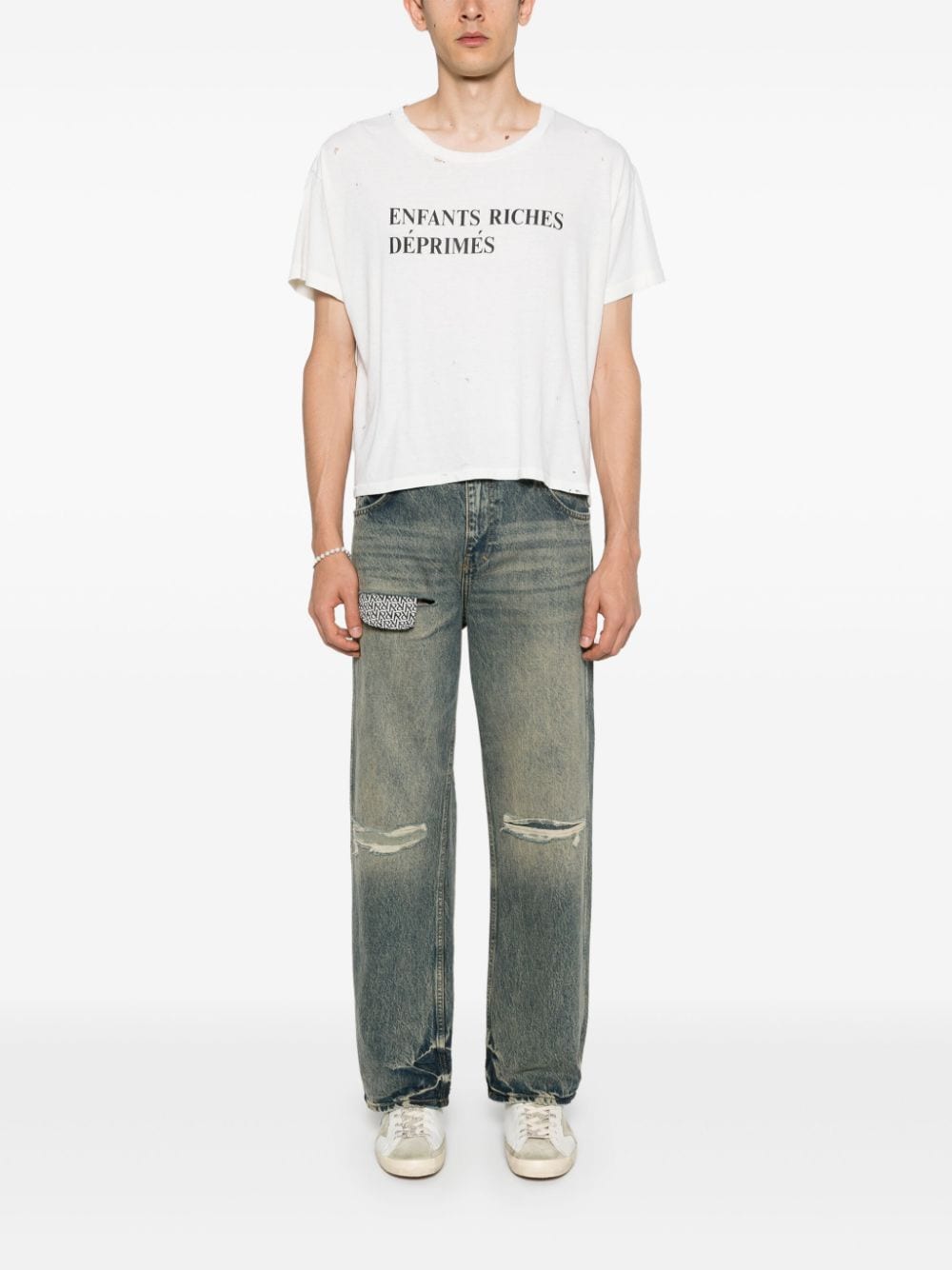 Enfants Riches Deprimes T-shirts and Polos White 010741DIRTWHITE (ENFANTS RICHES DÉPRIMÉS / Tシャツ・カットソー ) | ENFANTS RICHES DÉPRIMÉS (アンファン リッシュ デプリメ)(4)
