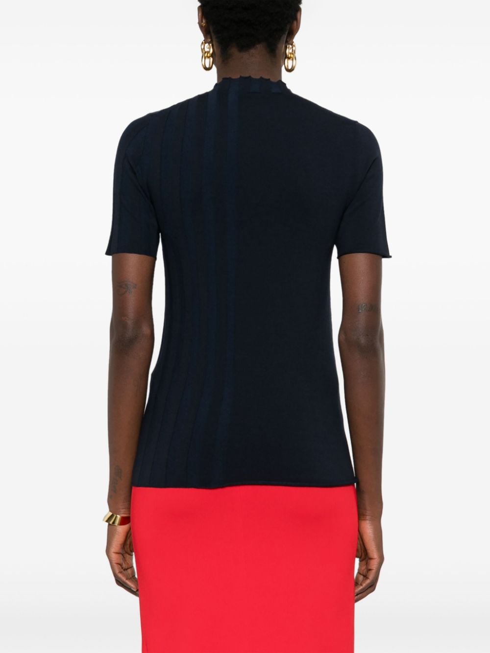 Fendi T-shirts and Polos Blue FZXC37ASOSF0QB0 (FENDI / Tシャツ・カットソー ) | FENDI (フェンディ)(2)