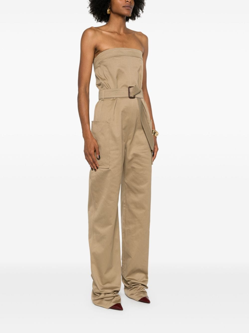 Saint Laurent Dresses Beige 788579Y7I142613 (Saint Laurent / ワンピース・ドレス・オールインワン ) | Saint Laurent (サンローラン)(1)