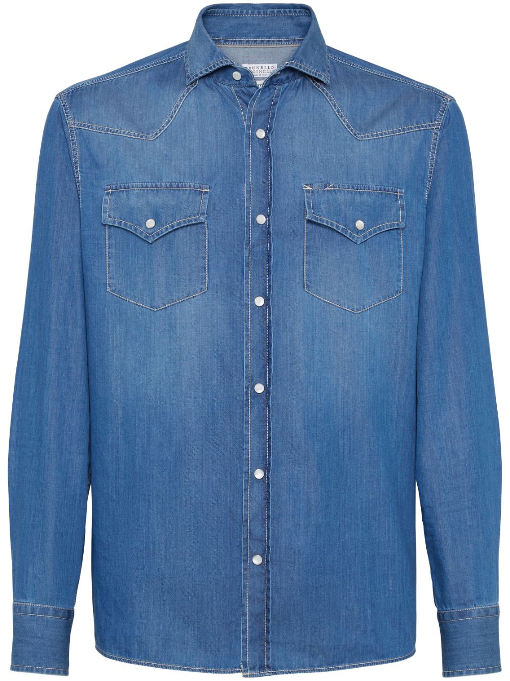 Brunello Cucinelli Shirts Blue MR6834008COM47 (Brunello Cucinelli / シャツ・ブラウス ) | Brunello Cucinelli (ブルネロ・クチネリ)