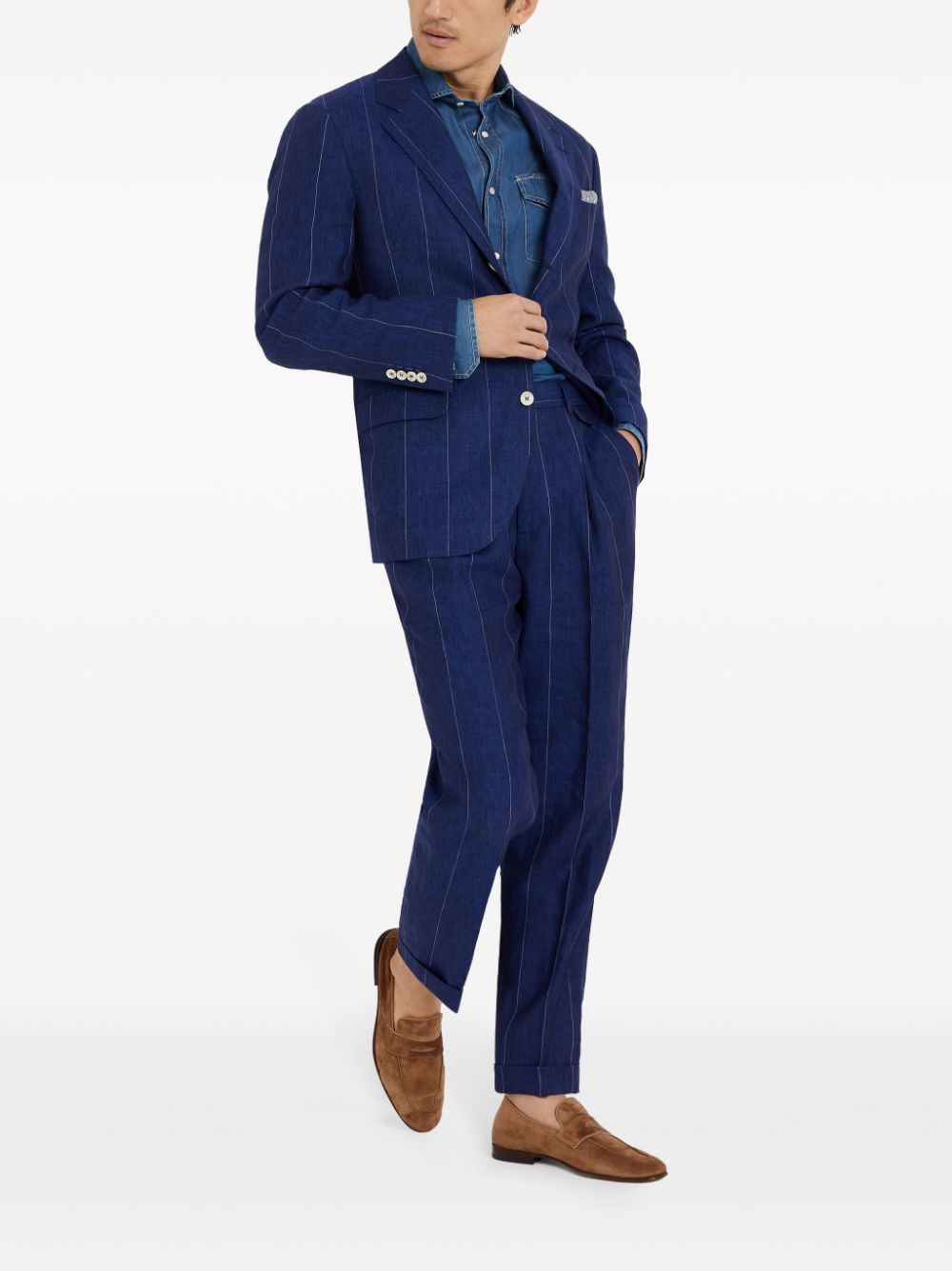 Brunello Cucinelli Shirts Blue MR6834008COM47 (Brunello Cucinelli / シャツ・ブラウス ) | Brunello Cucinelli (ブルネロ・クチネリ)(1)