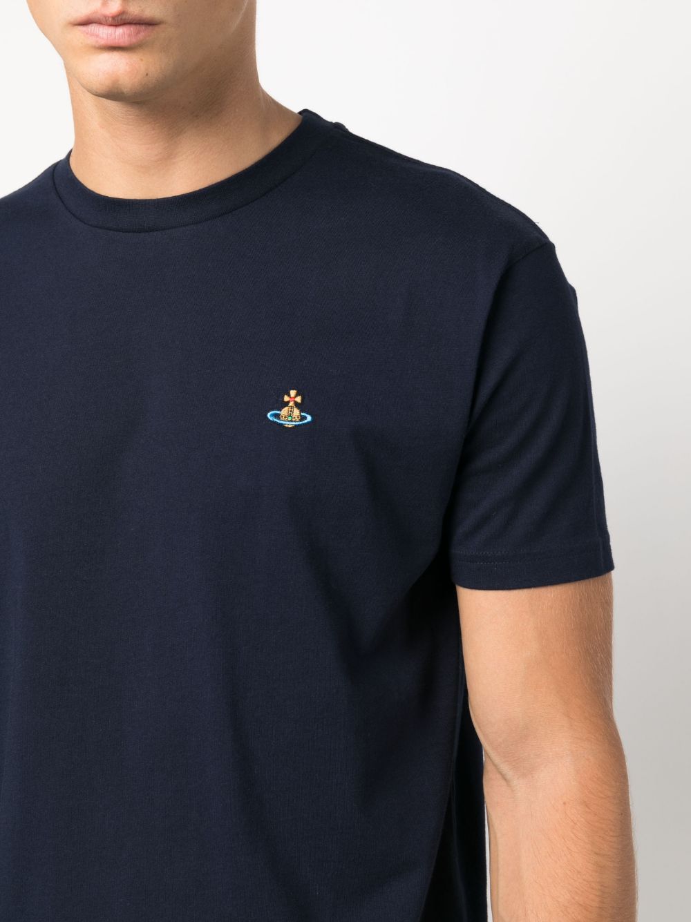 Vivienne Westwood T-shirts and Polos Blue 3G010013J001MK410 (Vivienne Westwood / Tシャツ・カットソー ) | Vivienne Westwood (ヴィヴィアン・ウェストウッド)(2)