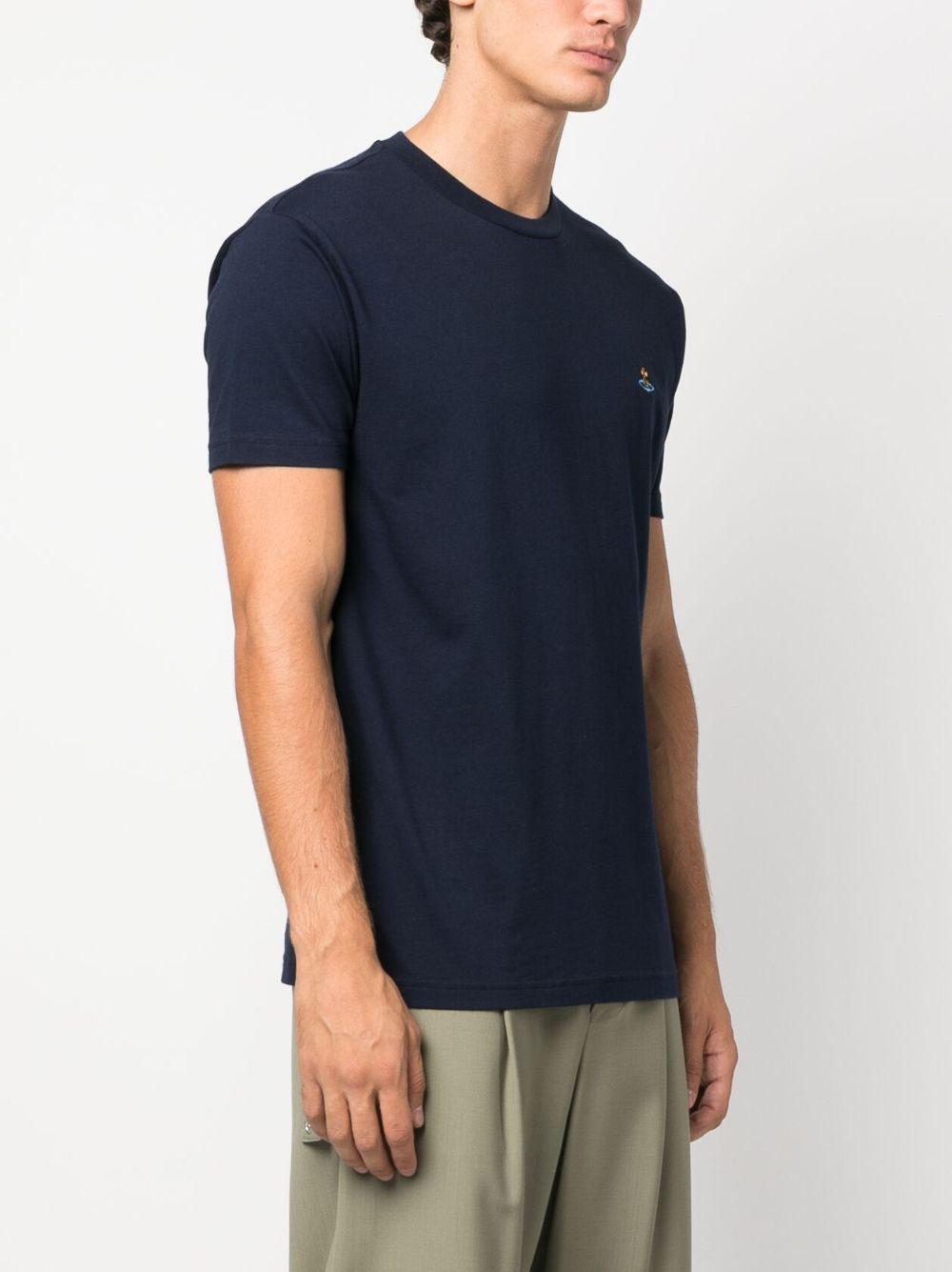 Vivienne Westwood T-shirts and Polos Blue 3G010013J001MK410 (Vivienne Westwood / Tシャツ・カットソー ) | Vivienne Westwood (ヴィヴィアン・ウェストウッド)(4)