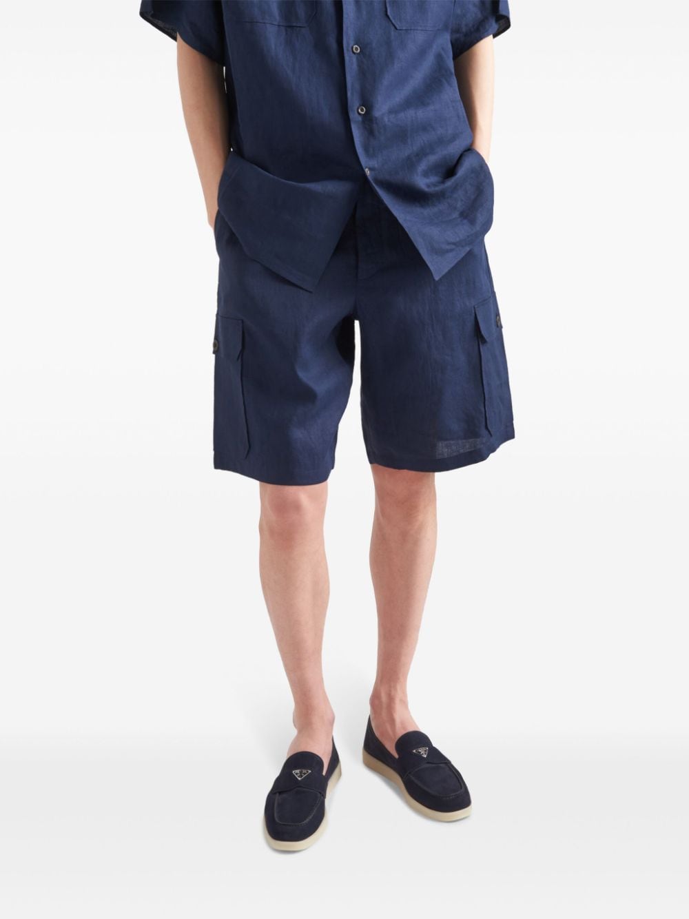 Prada Flat shoes Blue 2DG124103F0008 (Prada / ローファー ) | Prada (プラダ)(5)