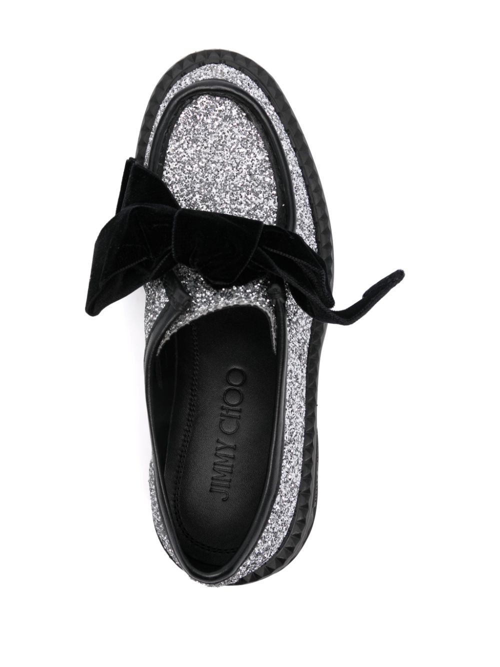 Jimmy Choo Flat shoes Silver MARLOWMOCASSINFQJPSILVERBLACK (JIMMY CHOO / フラットシューズ ) | JIMMY CHOO (ジミー チュウ)(3)