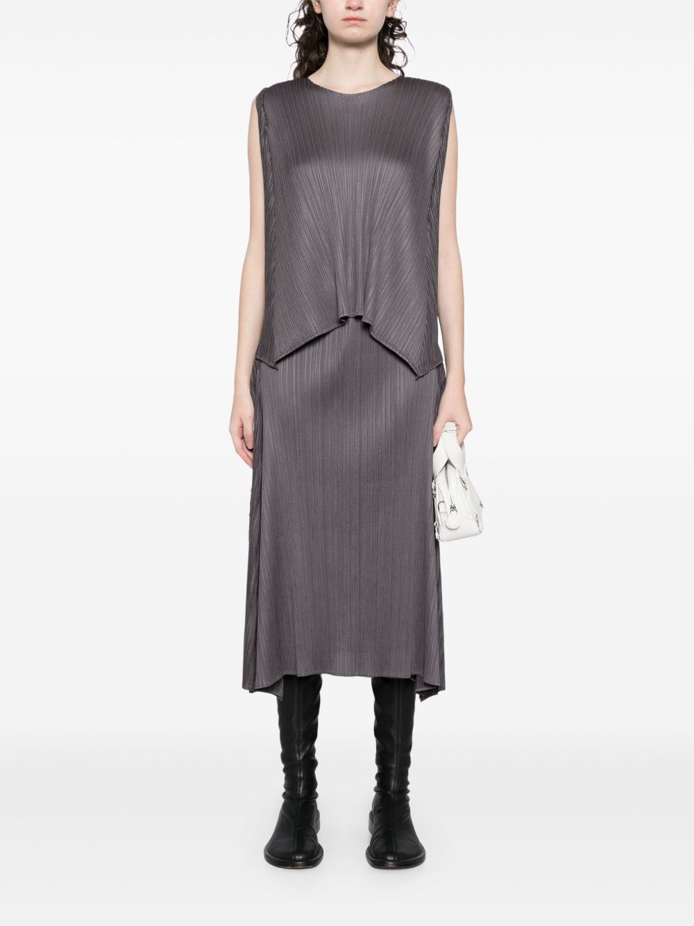 Pleats Please Skirts Grey PP48JG43212 (PLEATS PLEASE ISSEY MIYAKE / スカート ) | PLEATS PLEASE ISSEY MIYAKE (プリーツ プリーズ イッセイ ミヤケ)(2)