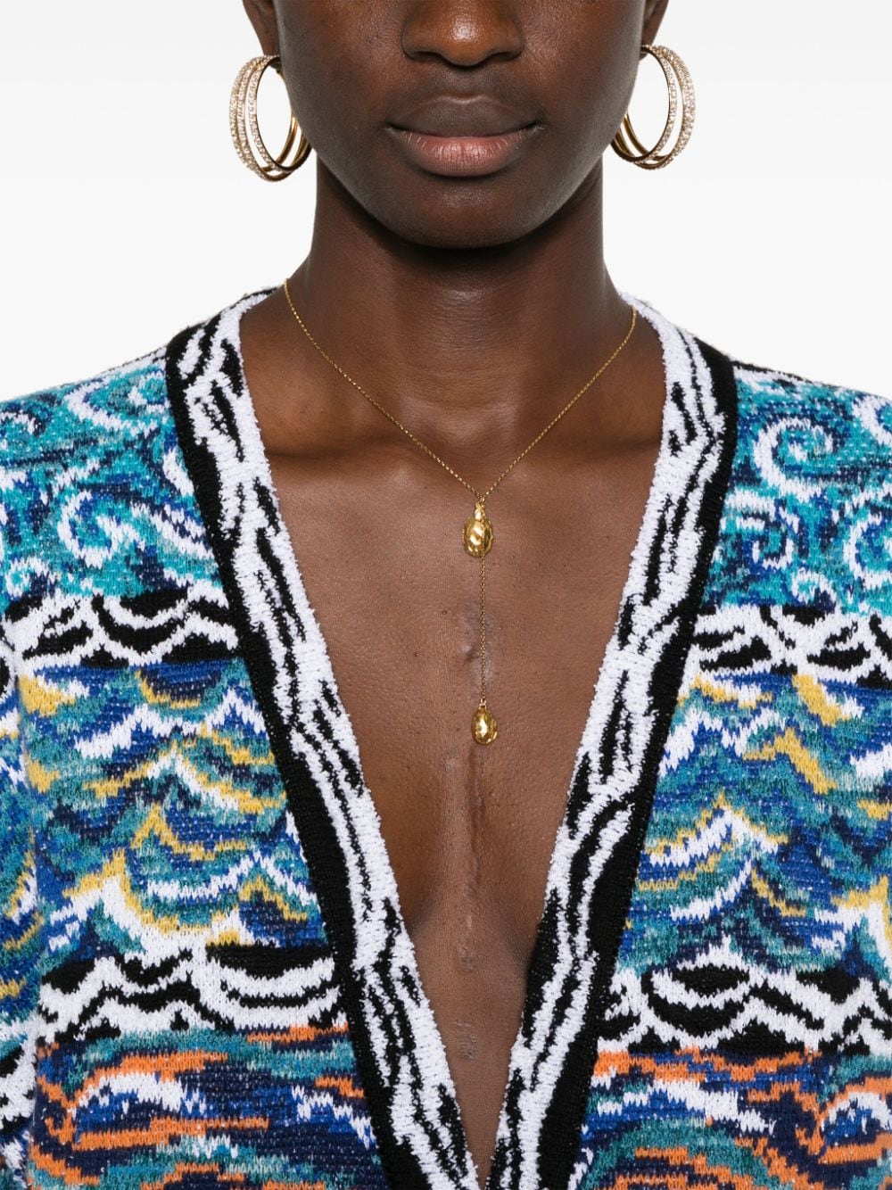 Missoni Sweaters Clear Blue DS24WM06BK038FSM9F1 (MISSONI / ニット・セーター・カーディガン ) | MISSONI (ミッソー二)(3)