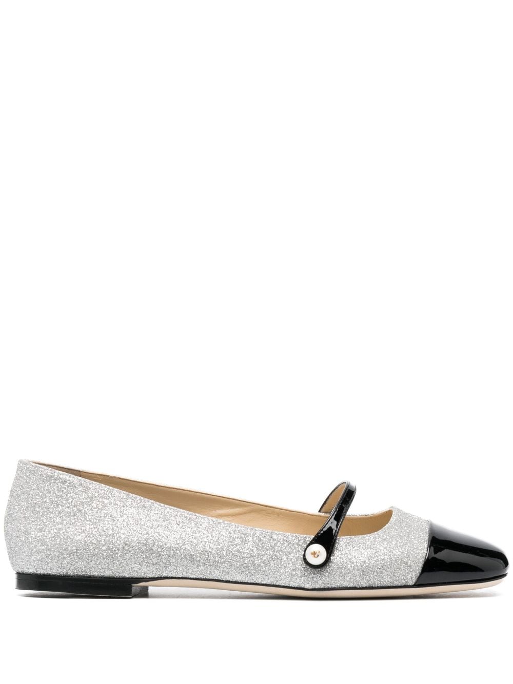 Jimmy Choo Flat shoes Silver ELISAFLATPFGBLACKSILVER (JIMMY CHOO / フラットシューズ ) | JIMMY CHOO (ジミー チュウ)