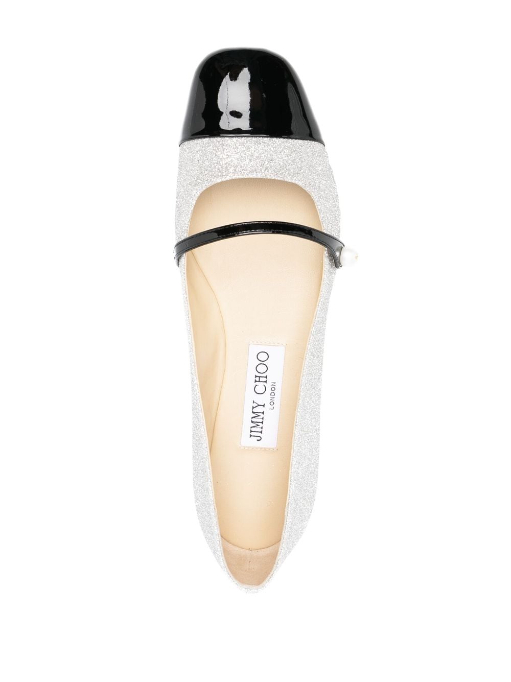 Jimmy Choo Flat shoes Silver ELISAFLATPFGBLACKSILVER (JIMMY CHOO / フラットシューズ ) | JIMMY CHOO (ジミー チュウ)(2)