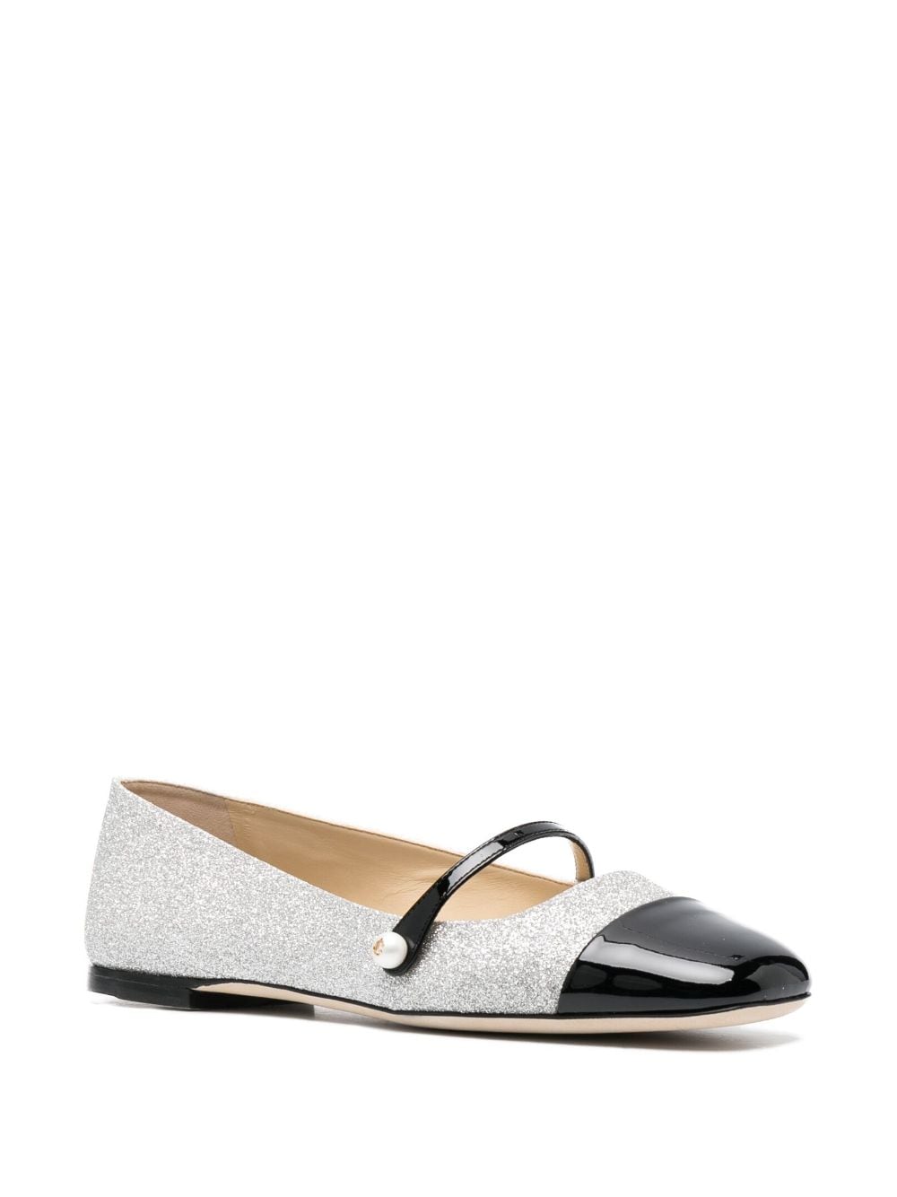 Jimmy Choo Flat shoes Silver ELISAFLATPFGBLACKSILVER (JIMMY CHOO / フラットシューズ ) | JIMMY CHOO (ジミー チュウ)(3)