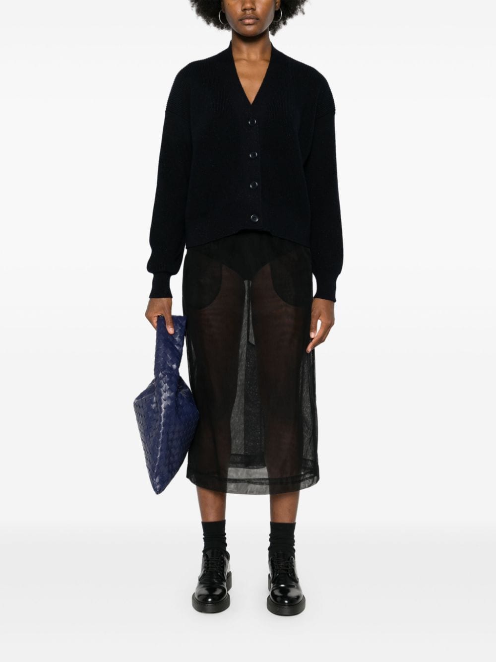 Fabiana Filippi Sweaters Blue MAD214F431I9625131 (FABIANA FILIPPI / ニット・セーター・カーディガン ) | FABIANA FILIPPI (ファビアナフィリッピ)(3)