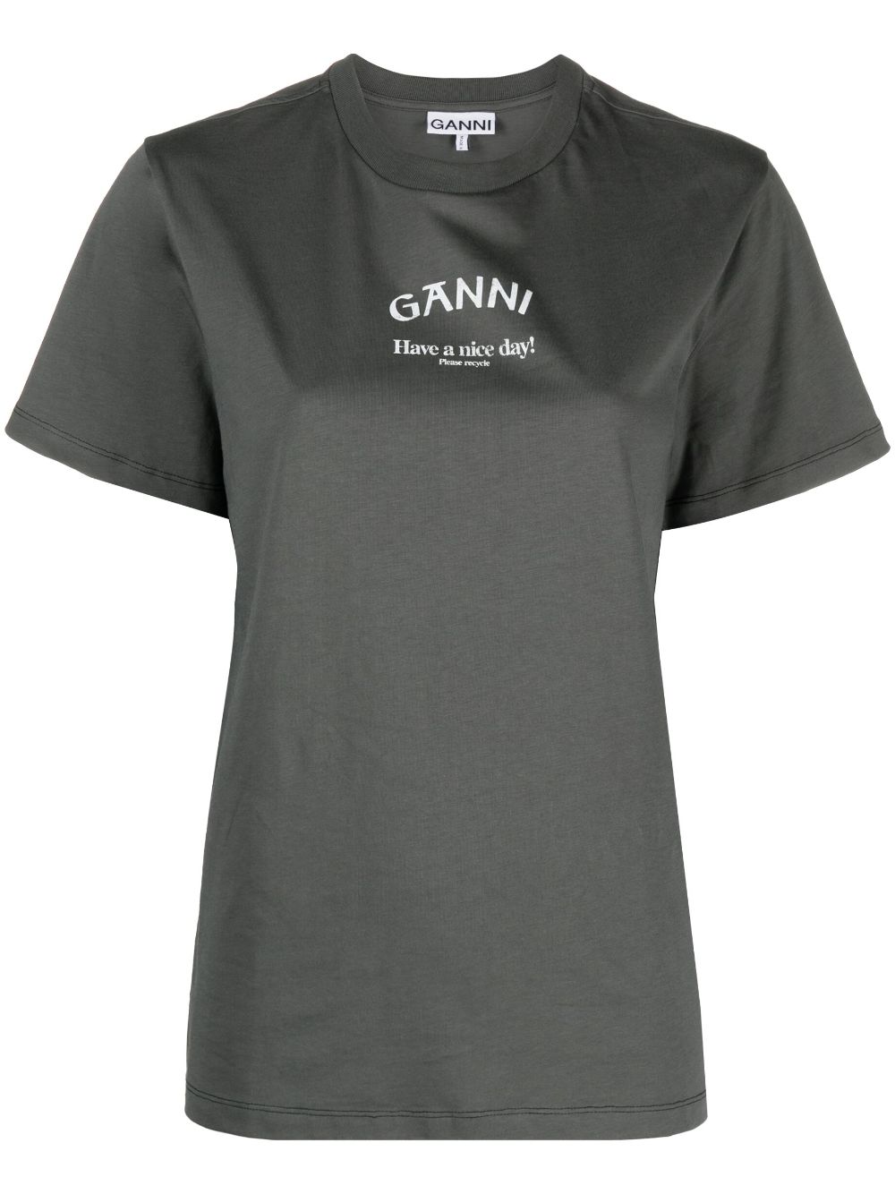 GANNI T-shirts and Polos Grey T3590490 (GANNI / Tシャツ・カットソー ) | GANNI (ガニー)