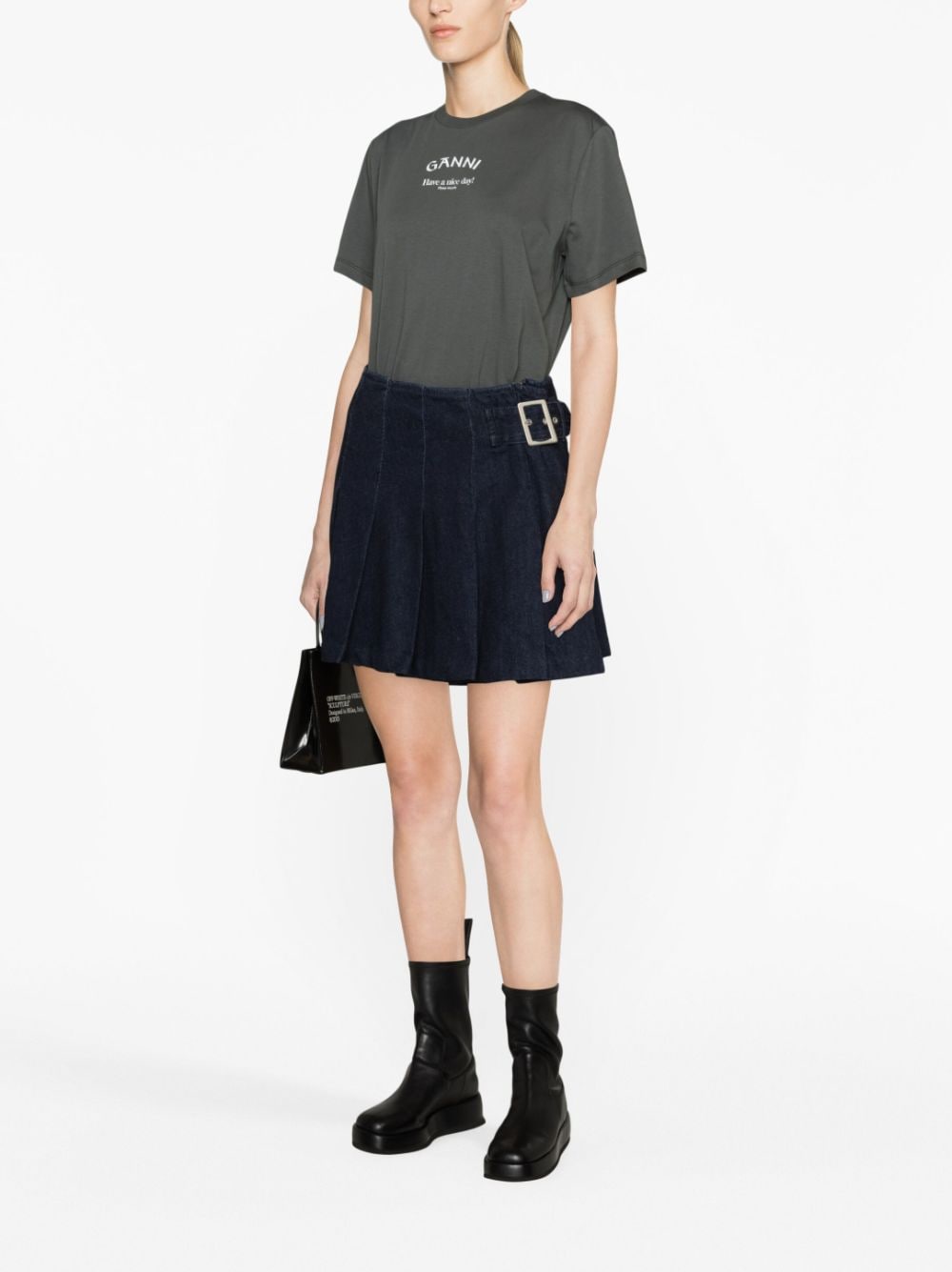 GANNI T-shirts and Polos Grey T3590490 (GANNI / Tシャツ・カットソー ) | GANNI (ガニー)(2)