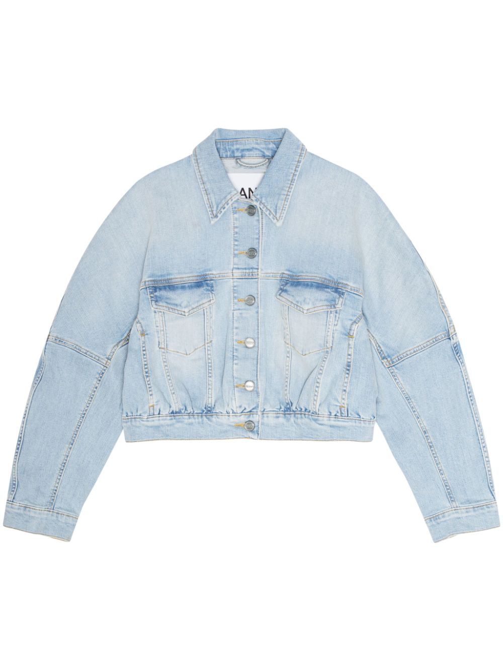 GANNI Coats Clear Blue J1472091 (GANNI / カジュアルジャケット・ベスト ) | GANNI (ガニー)
