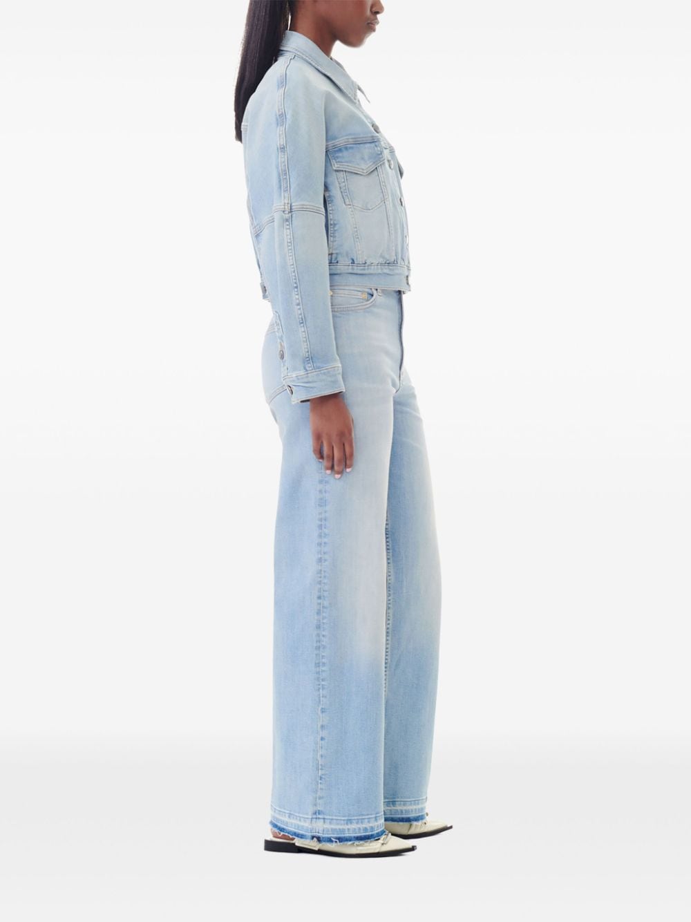 GANNI Coats Clear Blue J1472091 (GANNI / カジュアルジャケット・ベスト ) | GANNI (ガニー)(2)