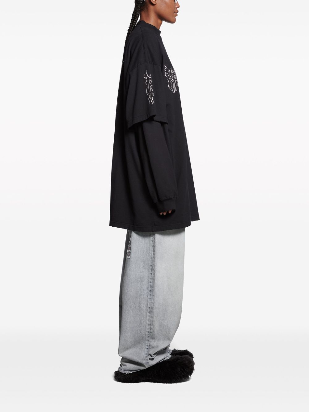 Balenciaga T-shirts and Polos Black 739028TPVN51070 (Balenciaga / Tシャツ・カットソー ) | Balenciaga (バレンシアガ)(4)