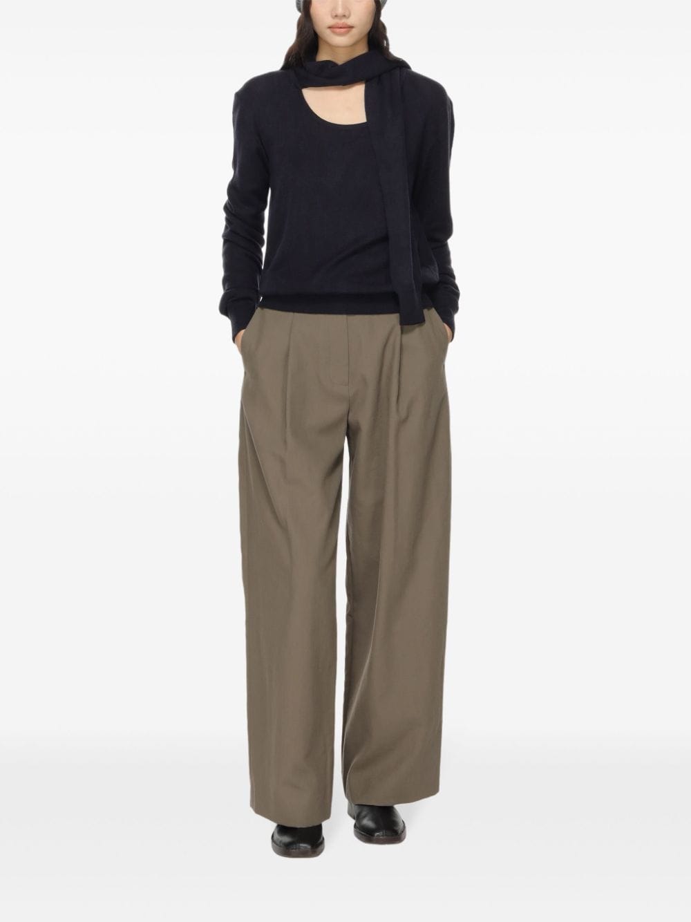 STUDIO NICHOLSON Trousers Brown ANSELLSNW1370FOSSIL (Studio Nicholson / パンツ ) | Studio Nicholson (スタジオニコルソン)(1)