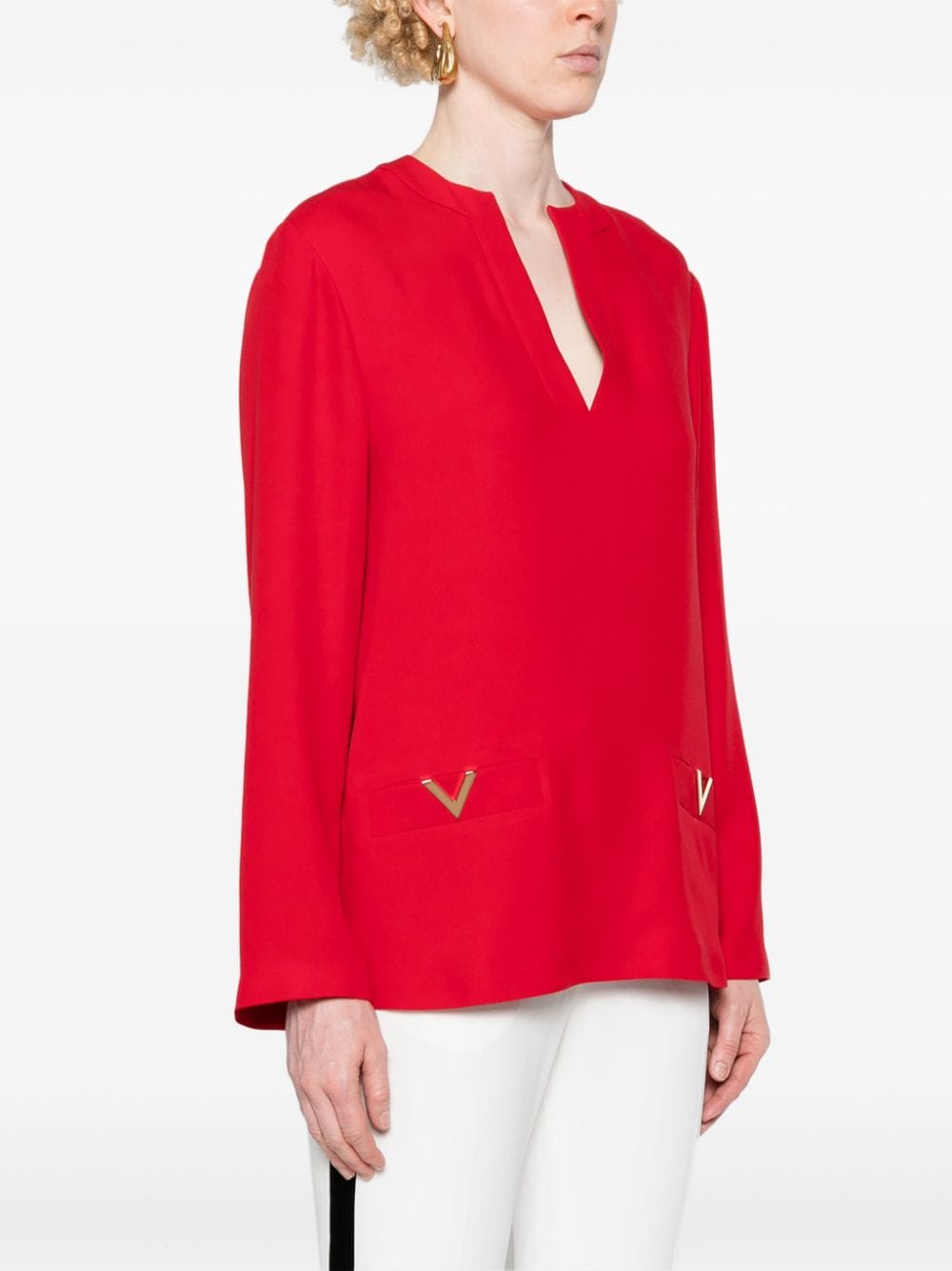 Valentino Shirts Red 5B3AB6K01MM157 (Valentino Garavani / シャツ・ブラウス ) | Valentino Garavani (ヴァレンティノ)(1)