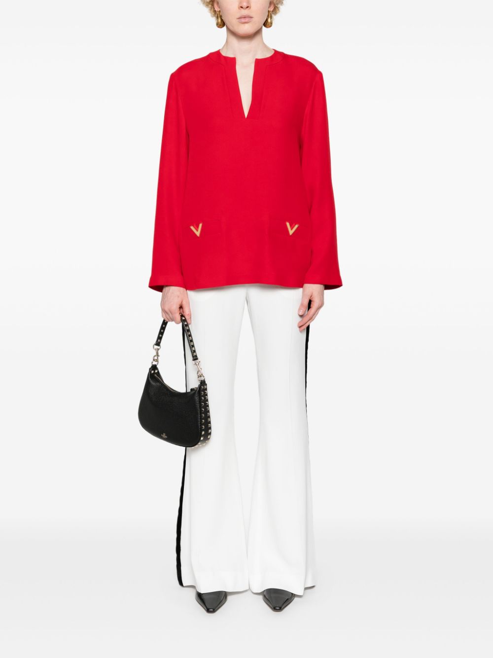 Valentino Shirts Red 5B3AB6K01MM157 (Valentino Garavani / シャツ・ブラウス ) | Valentino Garavani (ヴァレンティノ)(4)