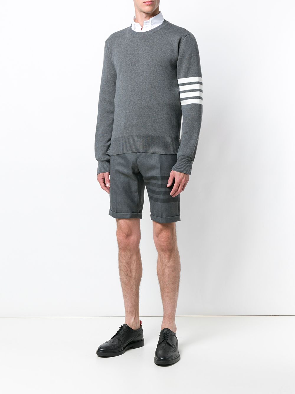 Thom Browne Sweaters Grey MKA202A00219035 (Thom Browne / ニット・セーター・カーディガン ) | Thom Browne (トム・ブラウン)(1)