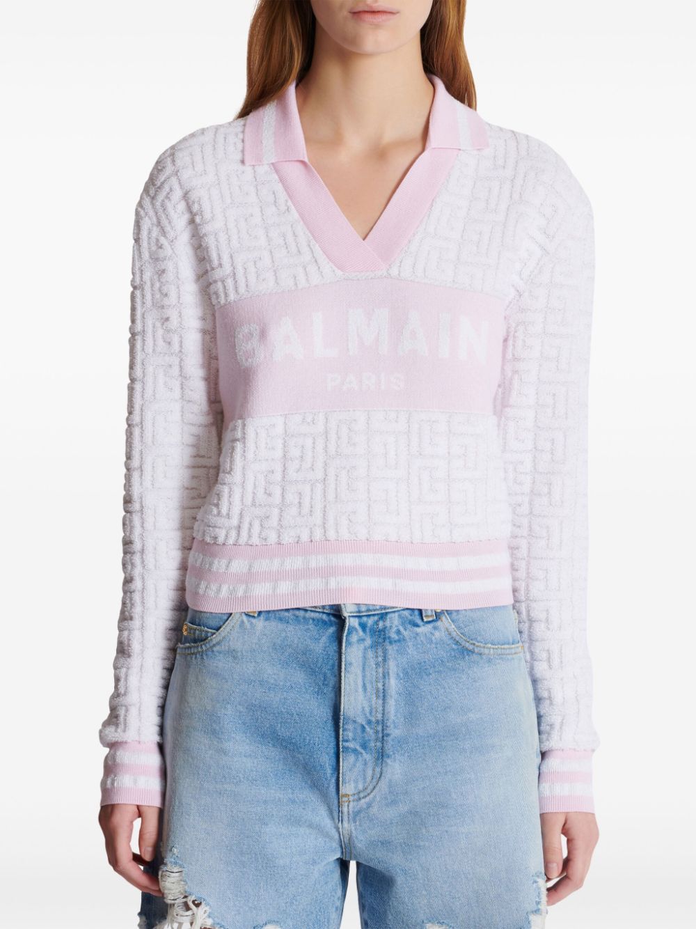 Balmain T-shirts and Polos White DF1GD025KE95GSO (Balmain / ポロシャツ ) | Balmain (バルマン)(2)