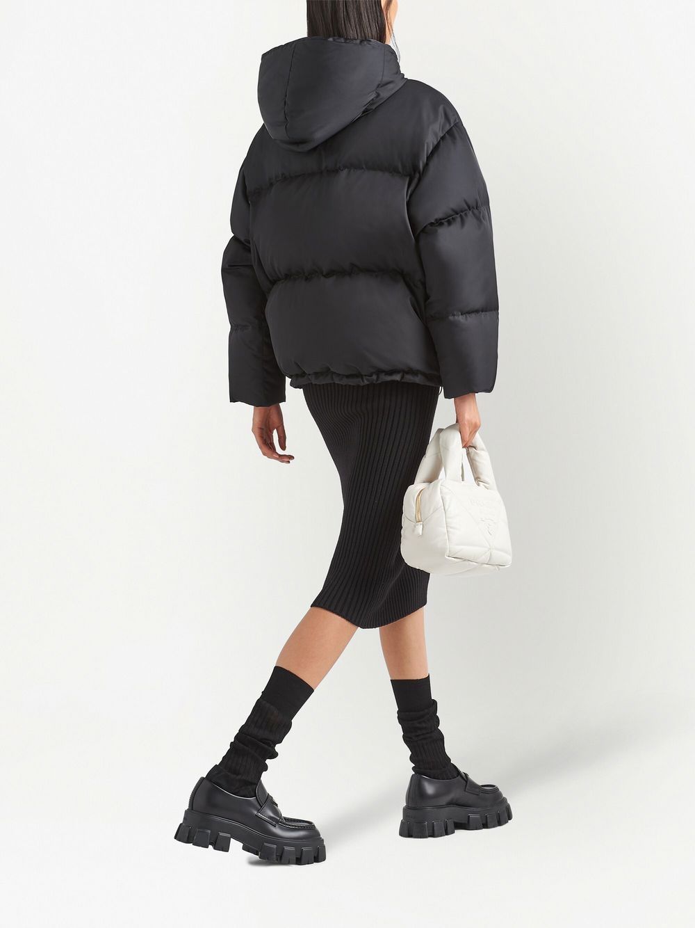 Prada Coats Black 29B40811C9F0002 (Prada / ダウンジャケット・コート ) | Prada (プラダ)(3)