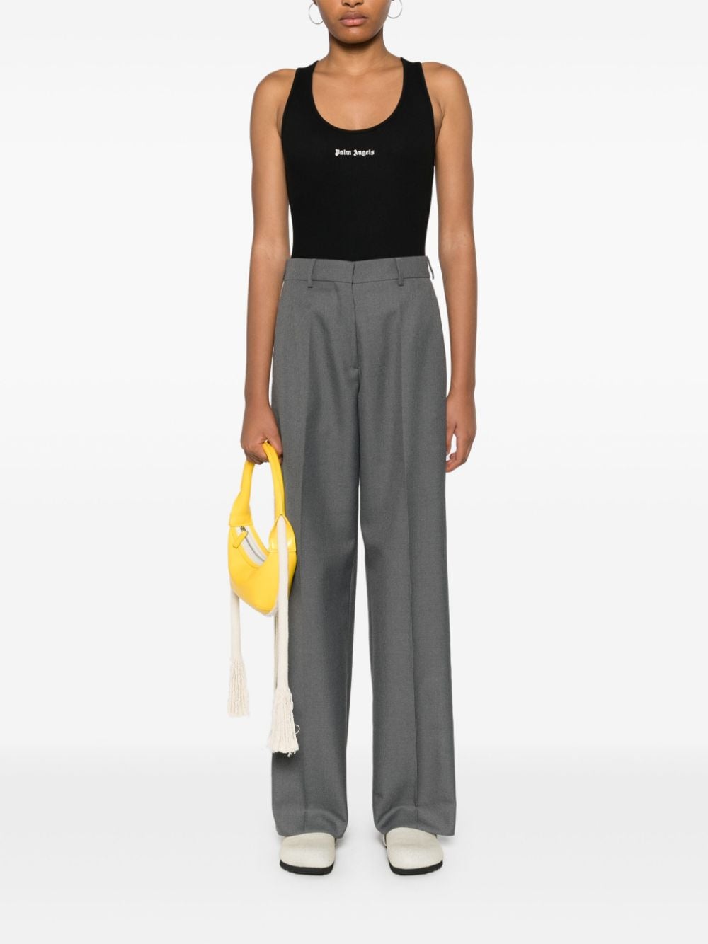 Palm Angels Top Black PWAC020C99FAB0011003 (Palm Angels / タンクトップ・キャミソール ) | Palm Angels (パームエンジェルス)(4)