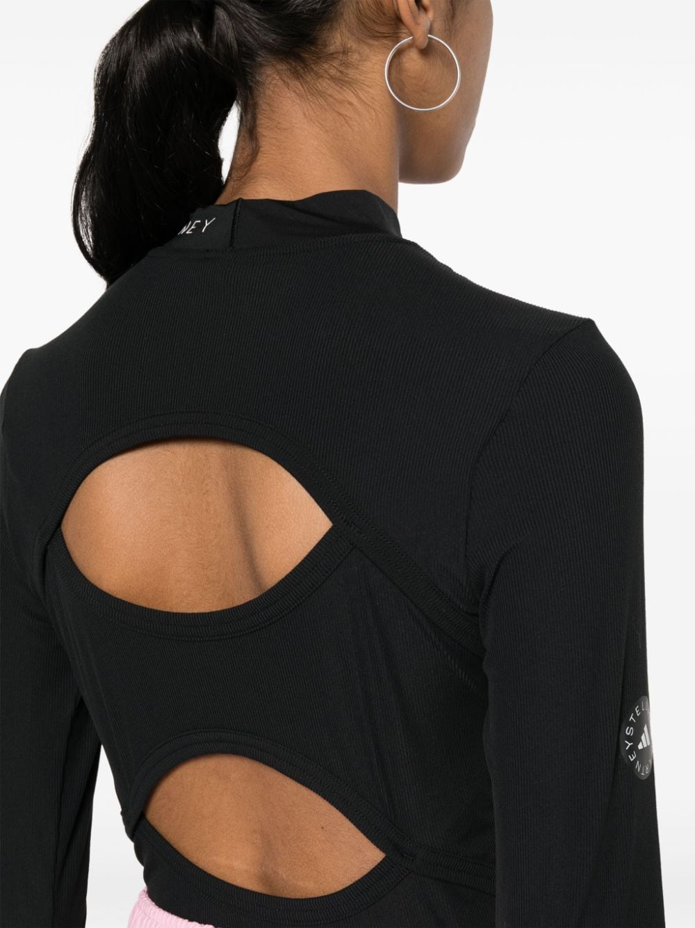 Adidas By Stella McCartney T-shirts and Polos Black IN3639BLACK (adidas by Stella McCartney / Tシャツ・カットソー ) | adidas by Stella McCartney (アディダス バイ ステラ マッカートニー)(1)