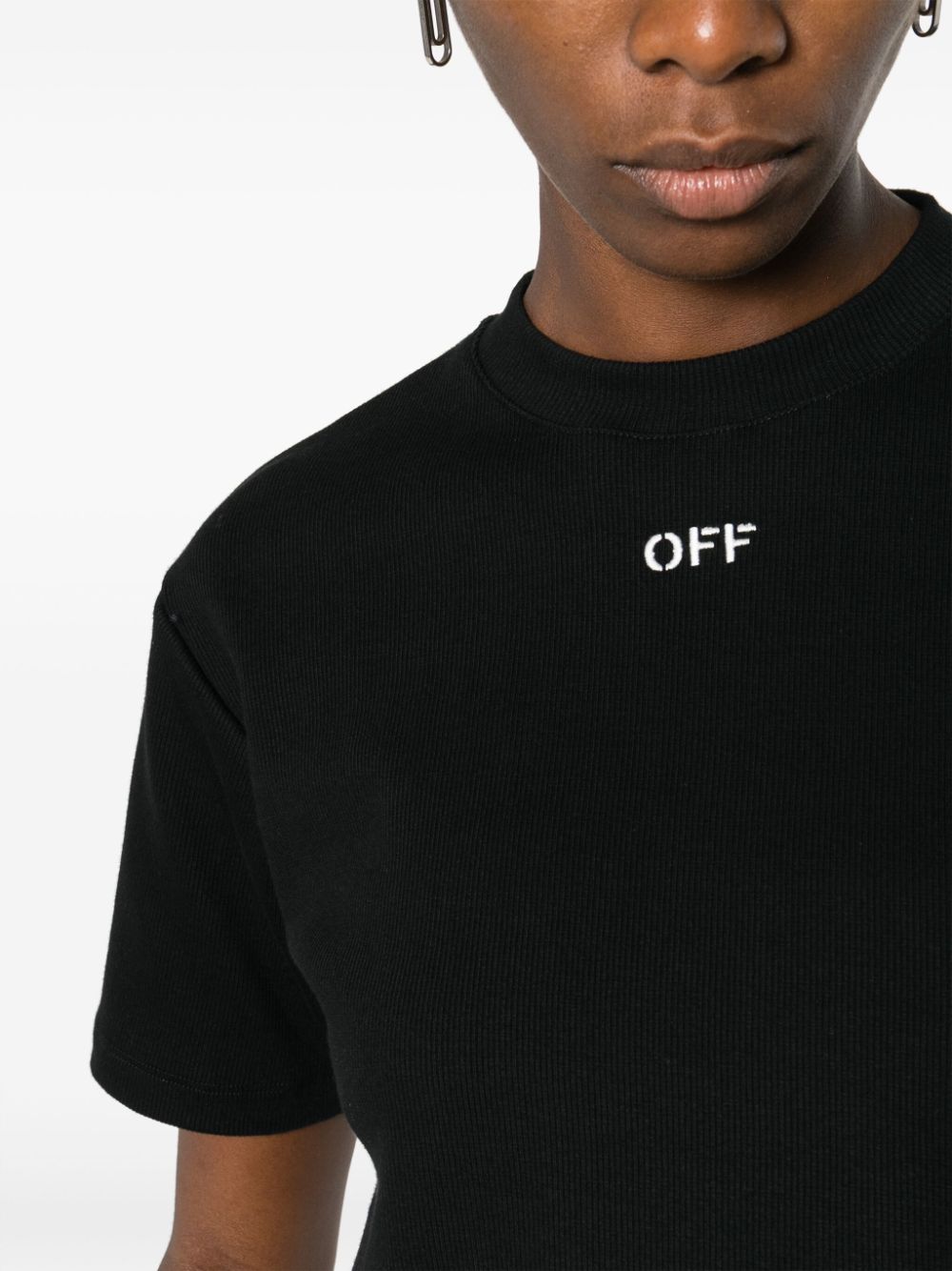 Off White T-shirts and Polos Black OWAA081C99JER0041001 (Off-White / Tシャツ・カットソー ) | Off-White (オフホワイト)(1)