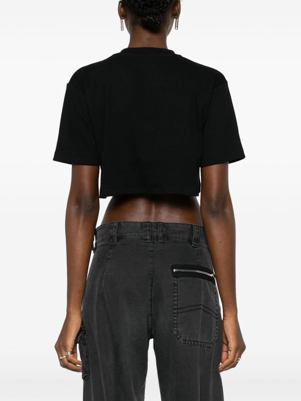 Off White T-shirts and Polos Black OWAA081C99JER0041001 (Off-White / Tシャツ・カットソー ) | Off-White (オフホワイト)(3)