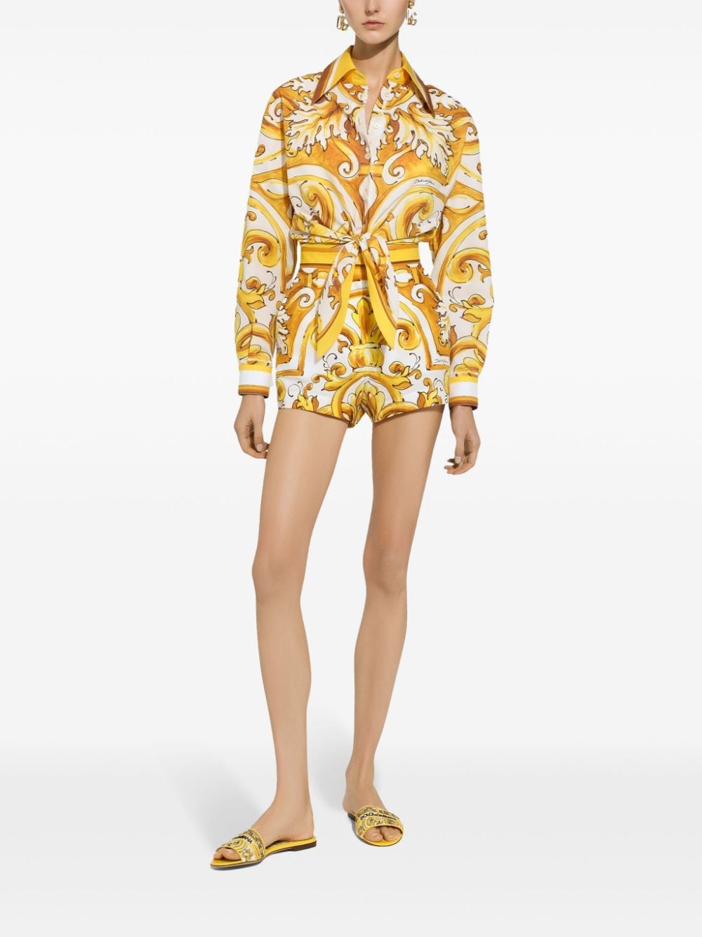 Dolce & Gabbana Shorts Yellow FTBVITFI5JVH55DQ (Dolce & Gabbana / ショートパンツ ) | Dolce & Gabbana (ドルチェガッバーナ)(1)