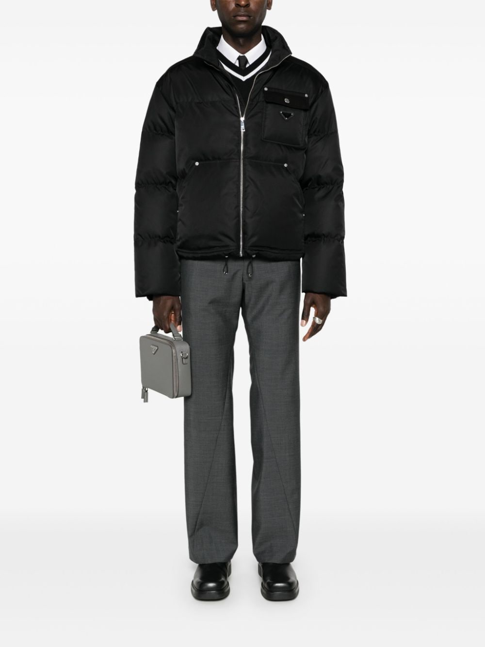 Prada Coats Black SGC5841WQ8F0002 (Prada / ダウンジャケット・コート ) | Prada (プラダ)(4)