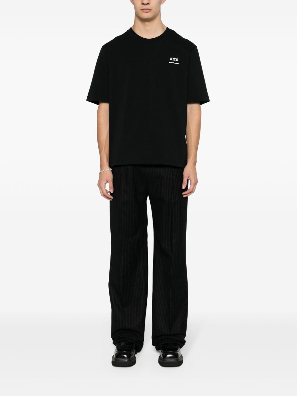 Ami Paris T-shirts and Polos Black UTS024D726001 (AMI Paris / Tシャツ・カットソー ) | AMI Paris (アミパリス)(3)