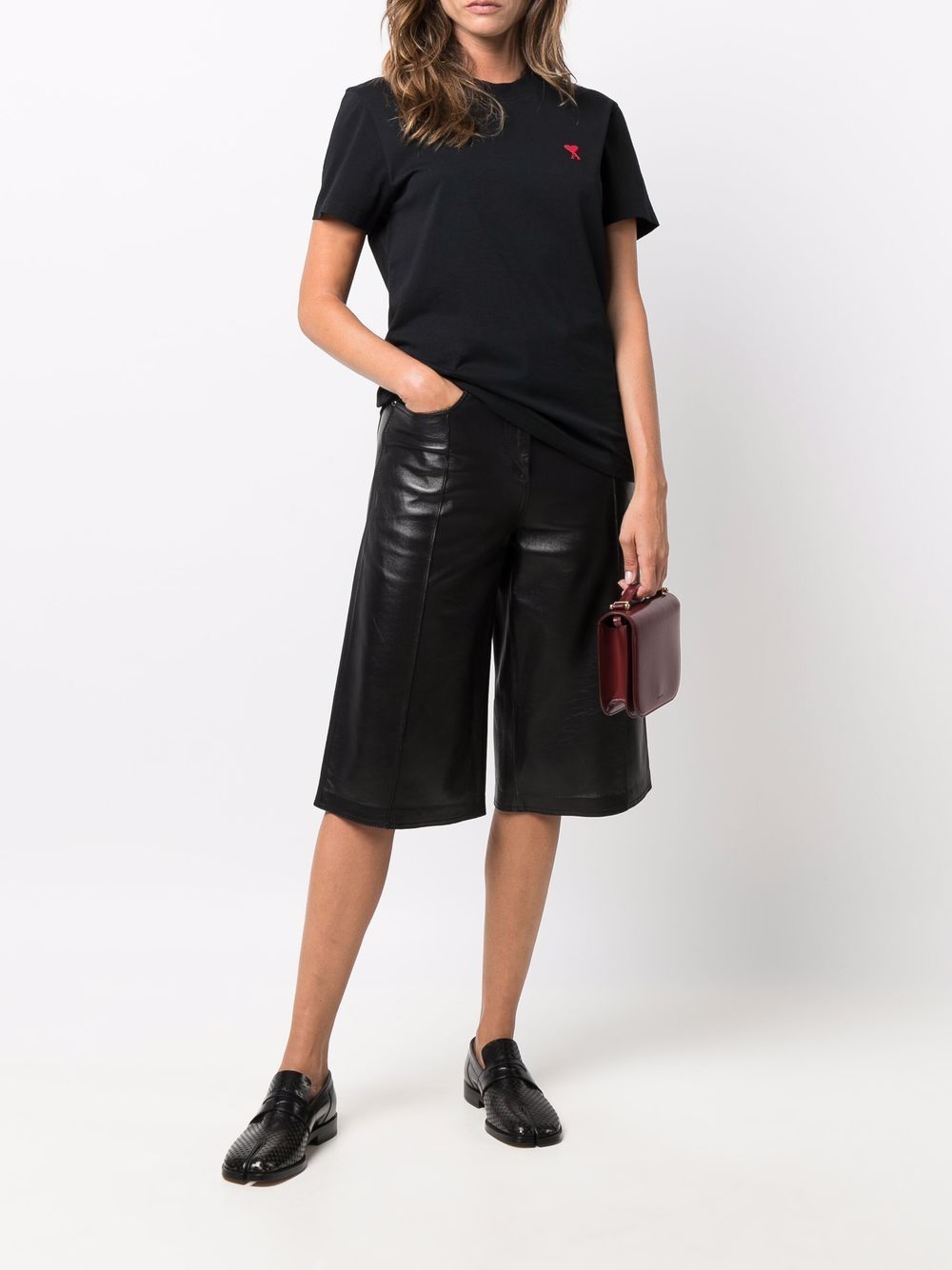 Ami Paris T-shirts and Polos Black BFUTS001D724001 (AMI Paris / Tシャツ・カットソー ) | AMI Paris (アミパリス)(1)