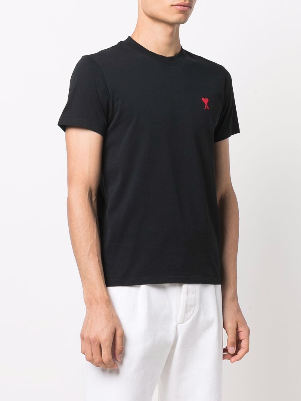 Ami Paris T-shirts and Polos Black BFUTS001D724001 (AMI Paris / Tシャツ・カットソー ) | AMI Paris (アミパリス)(3)