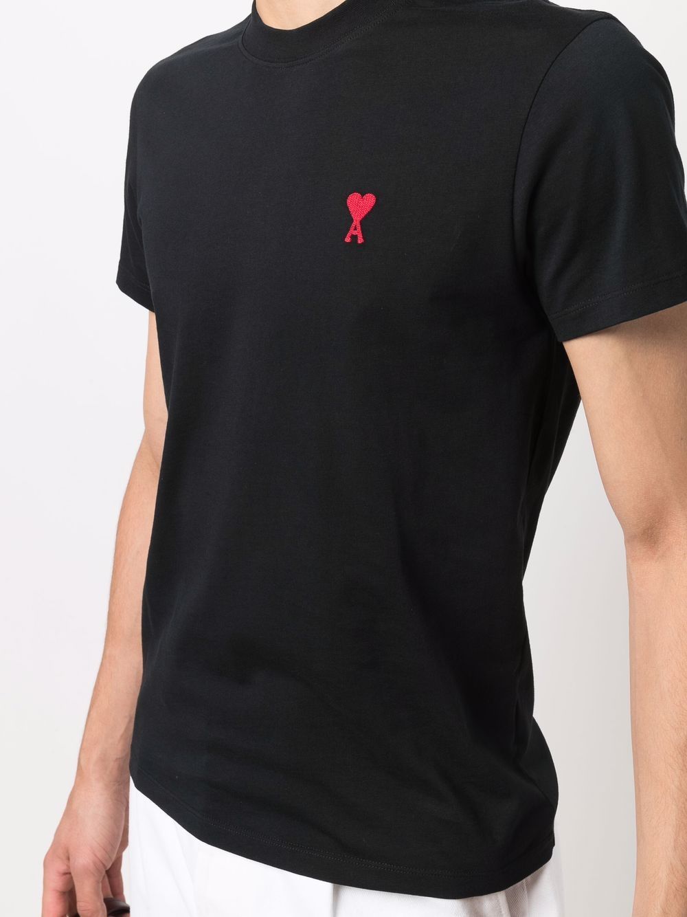 Ami Paris T-shirts and Polos Black BFUTS001D724001 (AMI Paris / Tシャツ・カットソー ) | AMI Paris (アミパリス)(4)