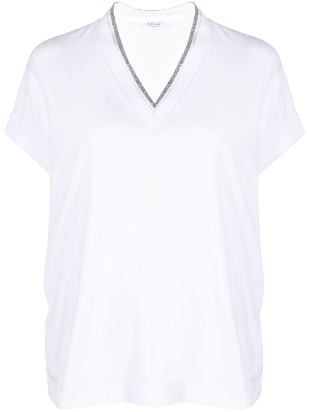 Brunello Cucinelli T-shirts and Polos White MPT18BD222C159 (Brunello Cucinelli / Tシャツ・カットソー ) | Brunello Cucinelli (ブルネロ・クチネリ)
