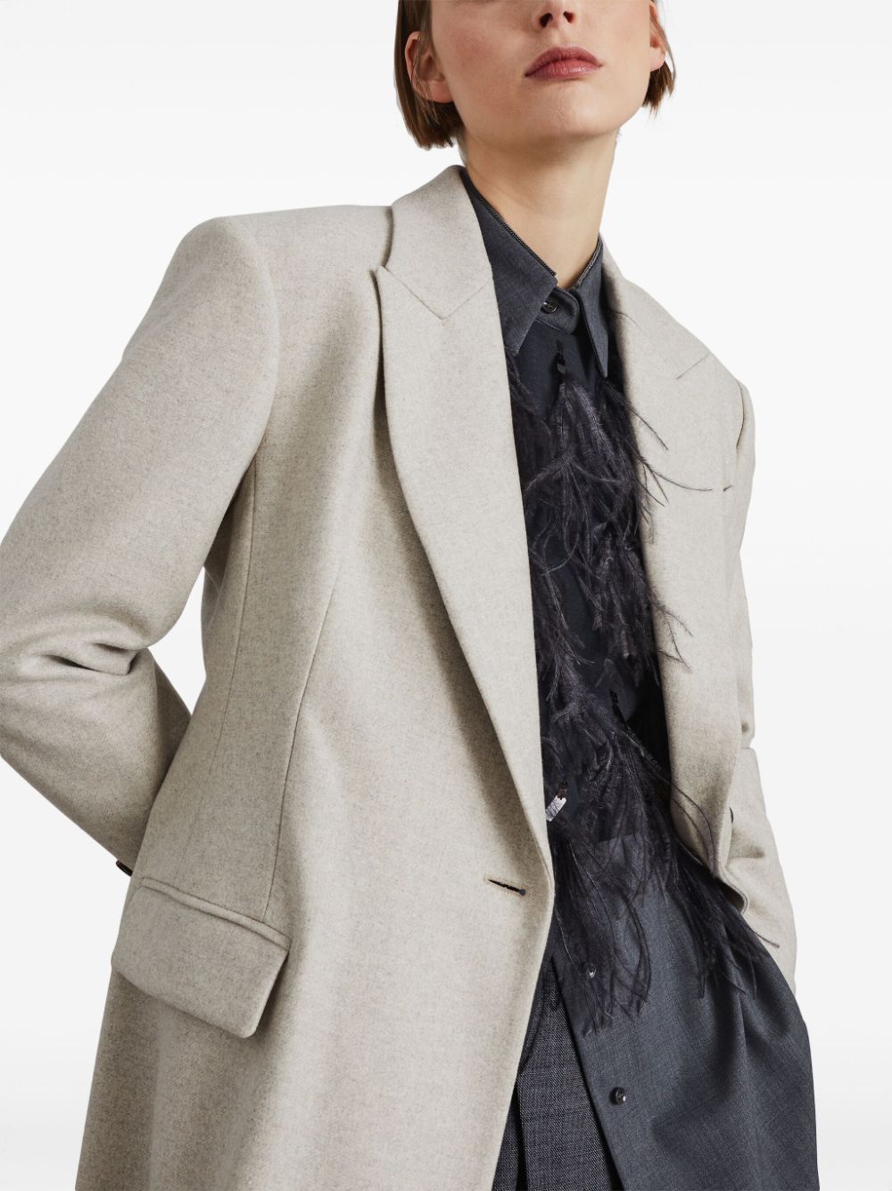 Brunello Cucinelli Coats Beige MD5919881C108 (Brunello Cucinelli / コート・ダウン ) | Brunello Cucinelli (ブルネロ・クチネリ)(4)
