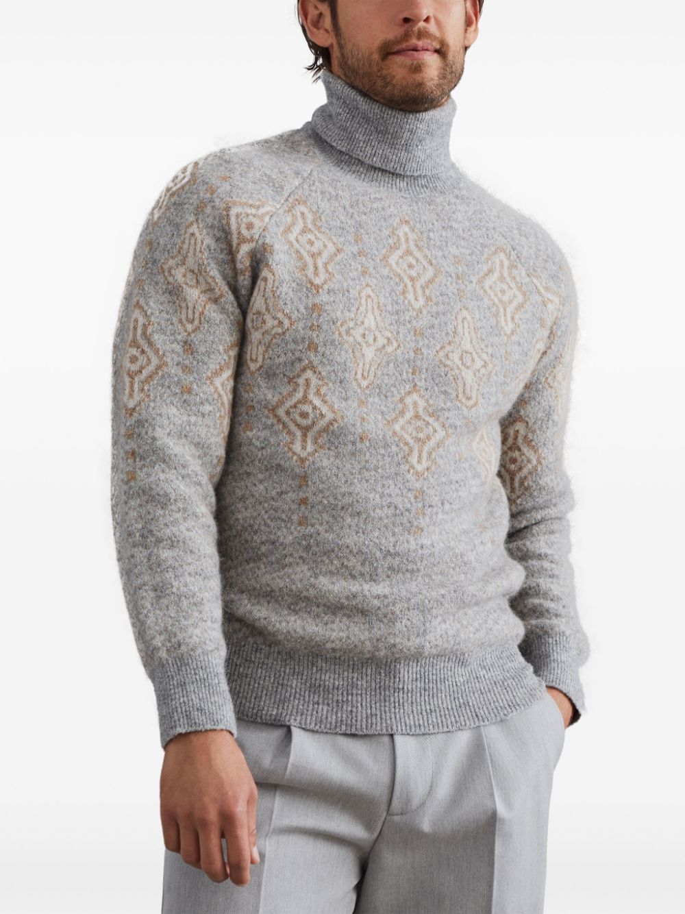 Brunello Cucinelli Sweaters Grey MSO708403CJF83 (Brunello Cucinelli / ニット・セーター・カーディガン ) | Brunello Cucinelli (ブルネロ・クチネリ)(4)
