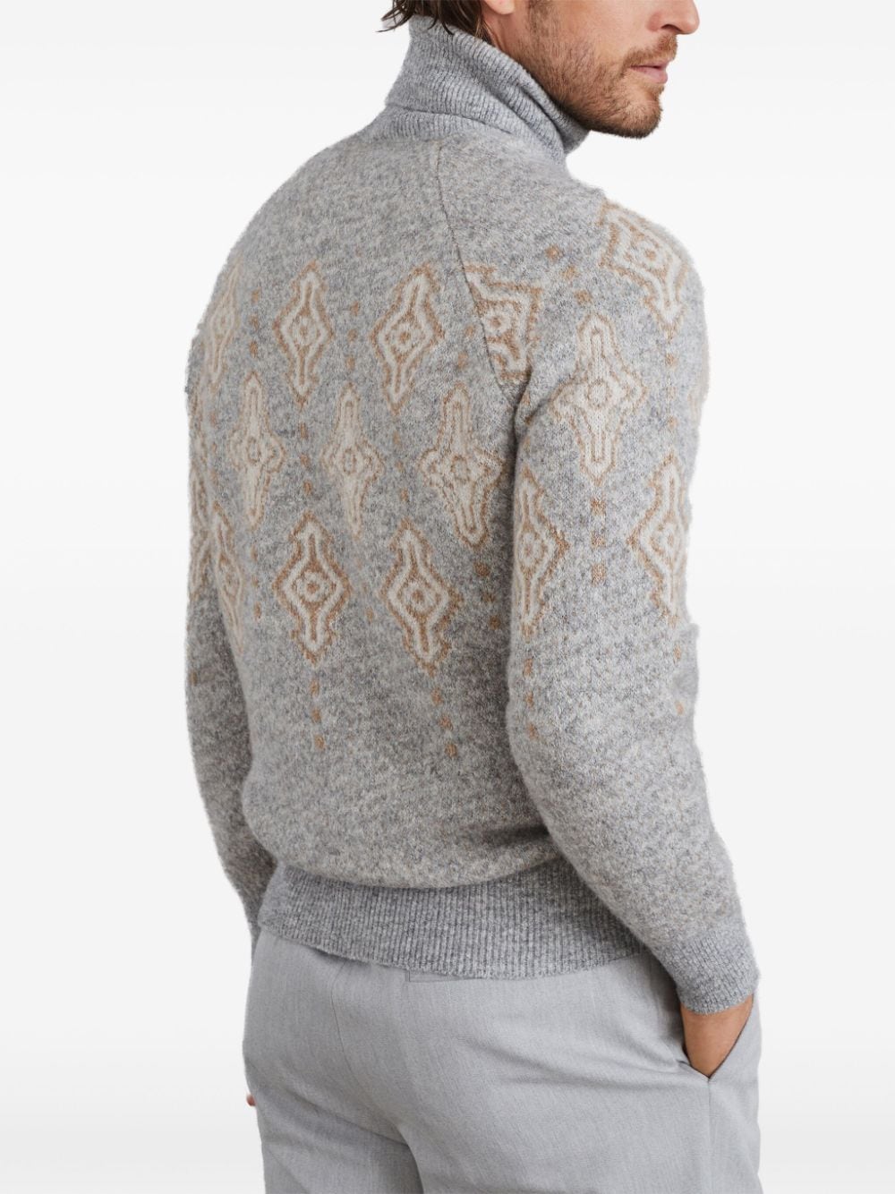 Brunello Cucinelli Sweaters Grey MSO708403CJF83 (Brunello Cucinelli / ニット・セーター・カーディガン ) | Brunello Cucinelli (ブルネロ・クチネリ)(5)