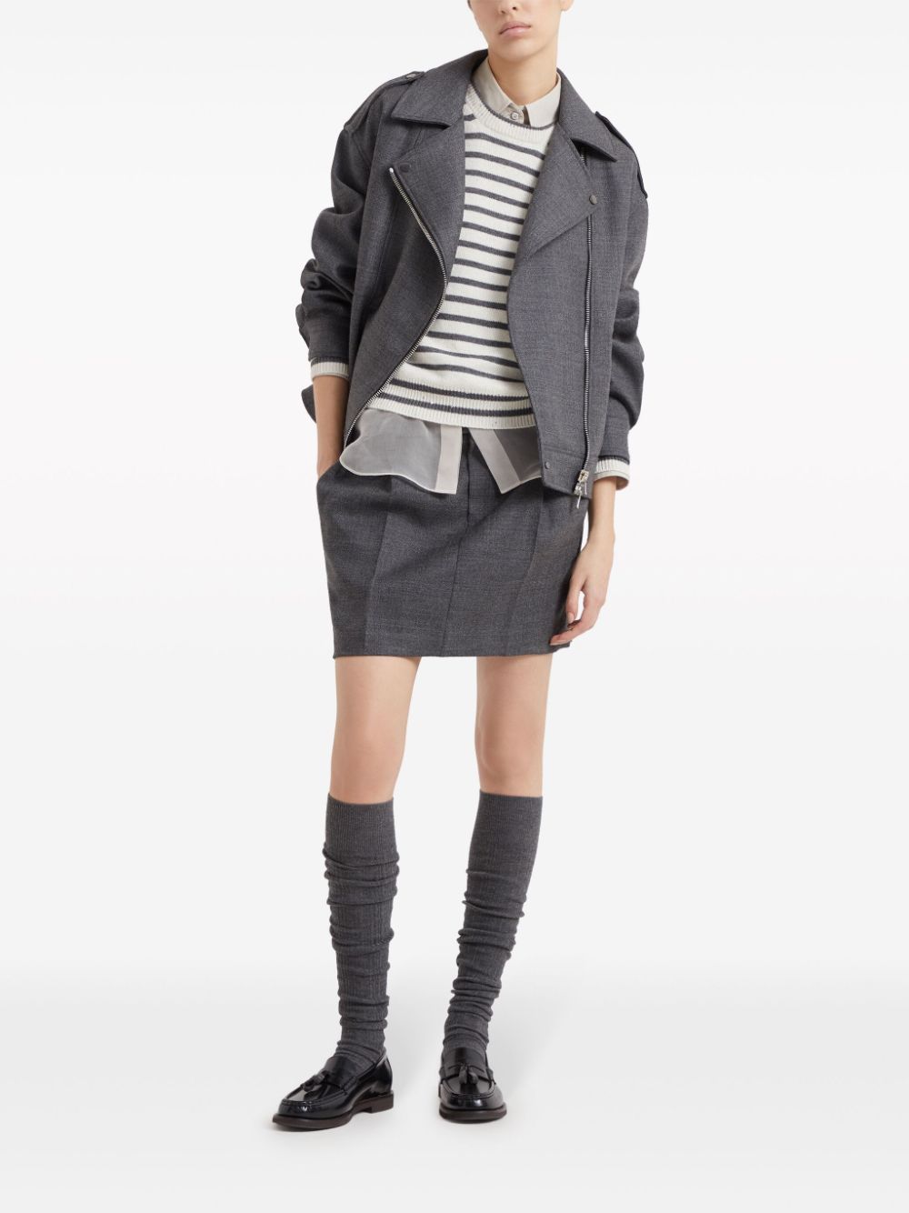 Brunello Cucinelli Jackets Grey MD5737991PC002 (Brunello Cucinelli / スーツ・ジャケット ) | Brunello Cucinelli (ブルネロ・クチネリ)(1)