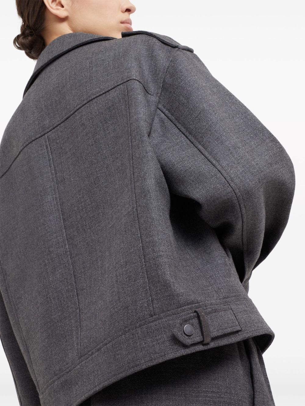 Brunello Cucinelli Jackets Grey MD5737991PC002 (Brunello Cucinelli / スーツ・ジャケット ) | Brunello Cucinelli (ブルネロ・クチネリ)(2)