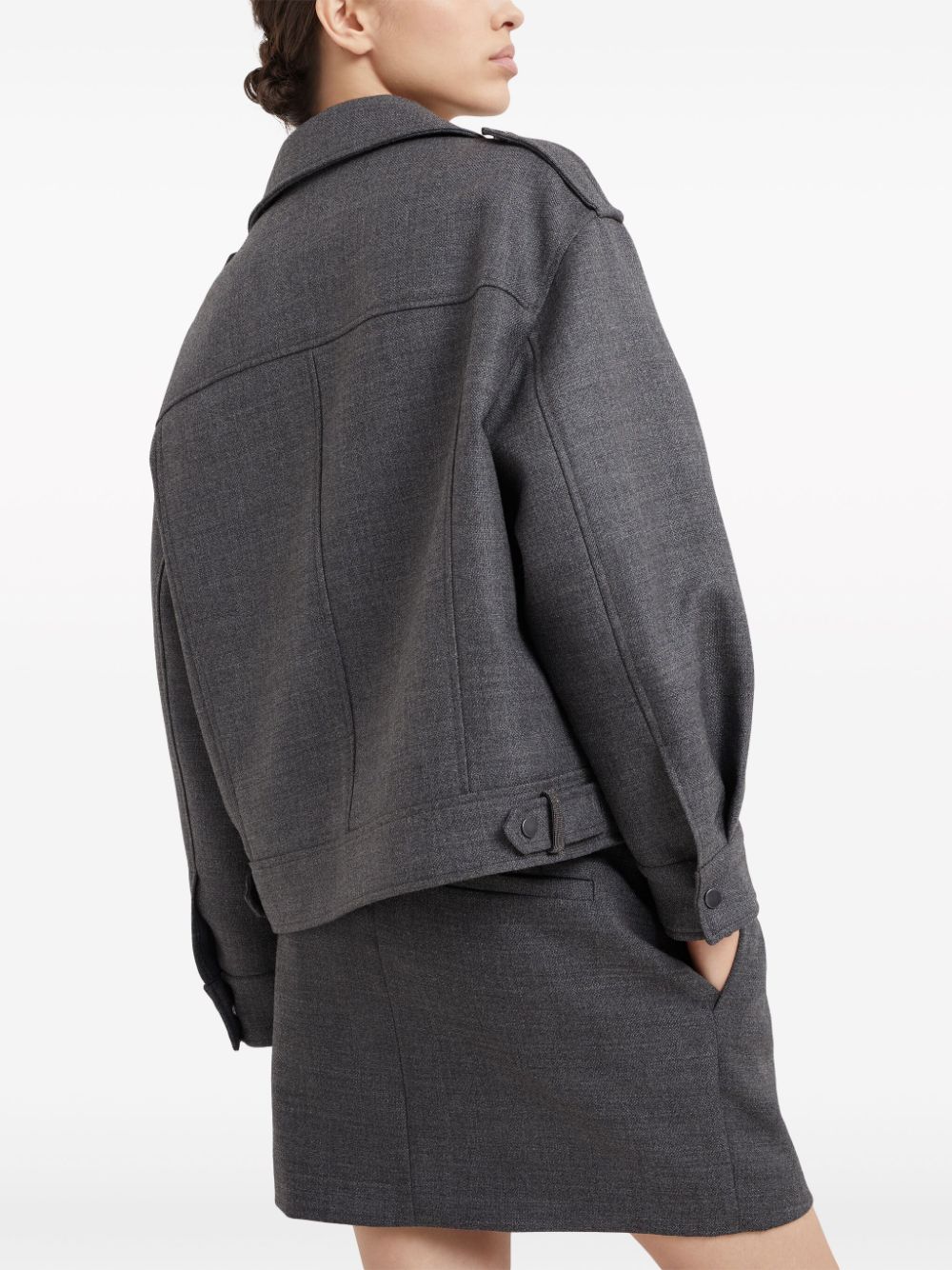 Brunello Cucinelli Jackets Grey MD5737991PC002 (Brunello Cucinelli / スーツ・ジャケット ) | Brunello Cucinelli (ブルネロ・クチネリ)(3)