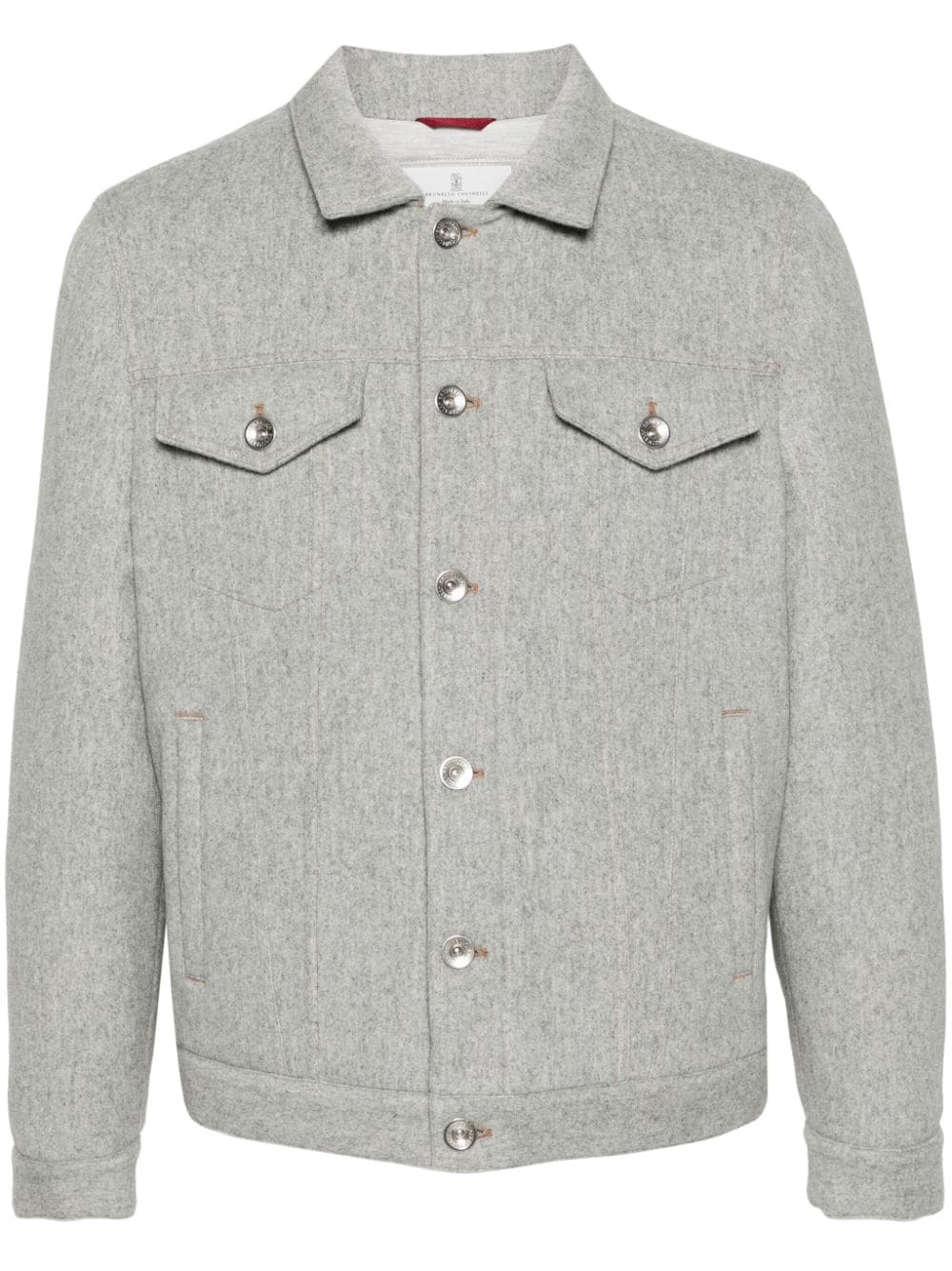 Brunello Cucinelli Coats Light Grey MT4976880CPH24 (Brunello Cucinelli / カジュアルジャケット・ベスト ) | Brunello Cucinelli (ブルネロ・クチネリ)