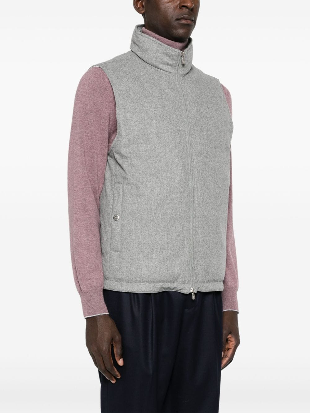 Brunello Cucinelli Jackets Light Grey MM4631776CDH81 (Brunello Cucinelli / カジュアルジャケット・ベスト ) | Brunello Cucinelli (ブルネロ・クチネリ)(2)