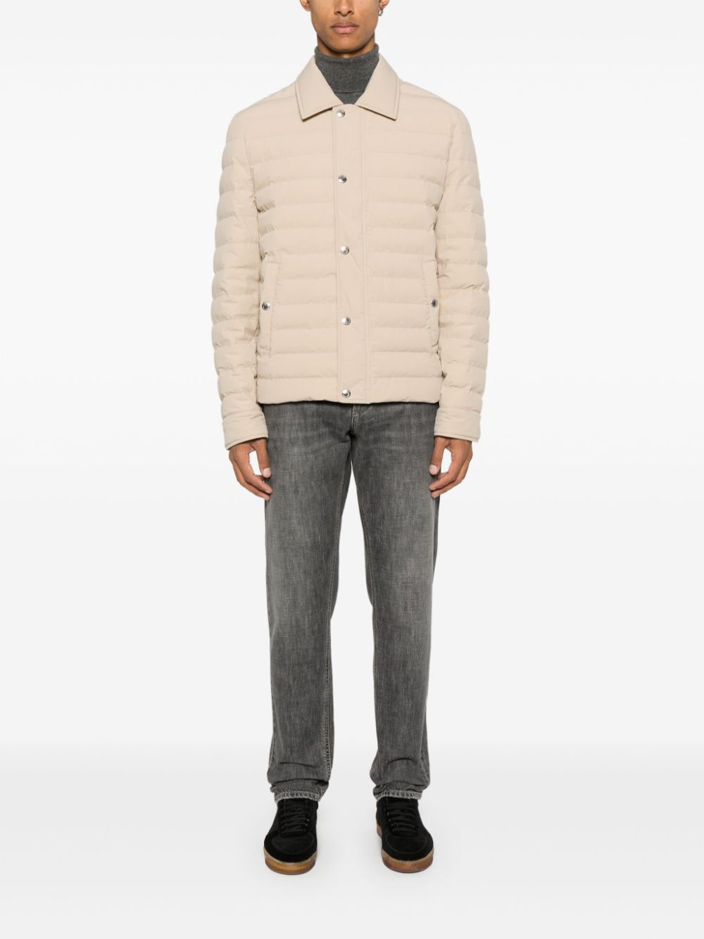 Brunello Cucinelli Coats Beige MM4911846CQW77 (Brunello Cucinelli / ダウンジャケット・コート ) | Brunello Cucinelli (ブルネロ・クチネリ)(3)