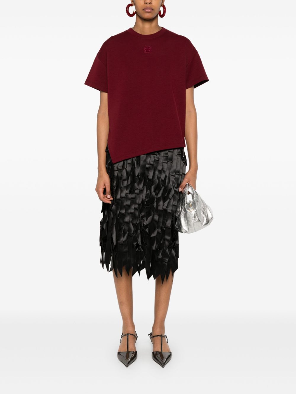 Loewe T-shirts and Polos Bordeaux S540Y22X597707 (LOEWE / Tシャツ・カットソー ) | LOEWE (ロエベ)(4)